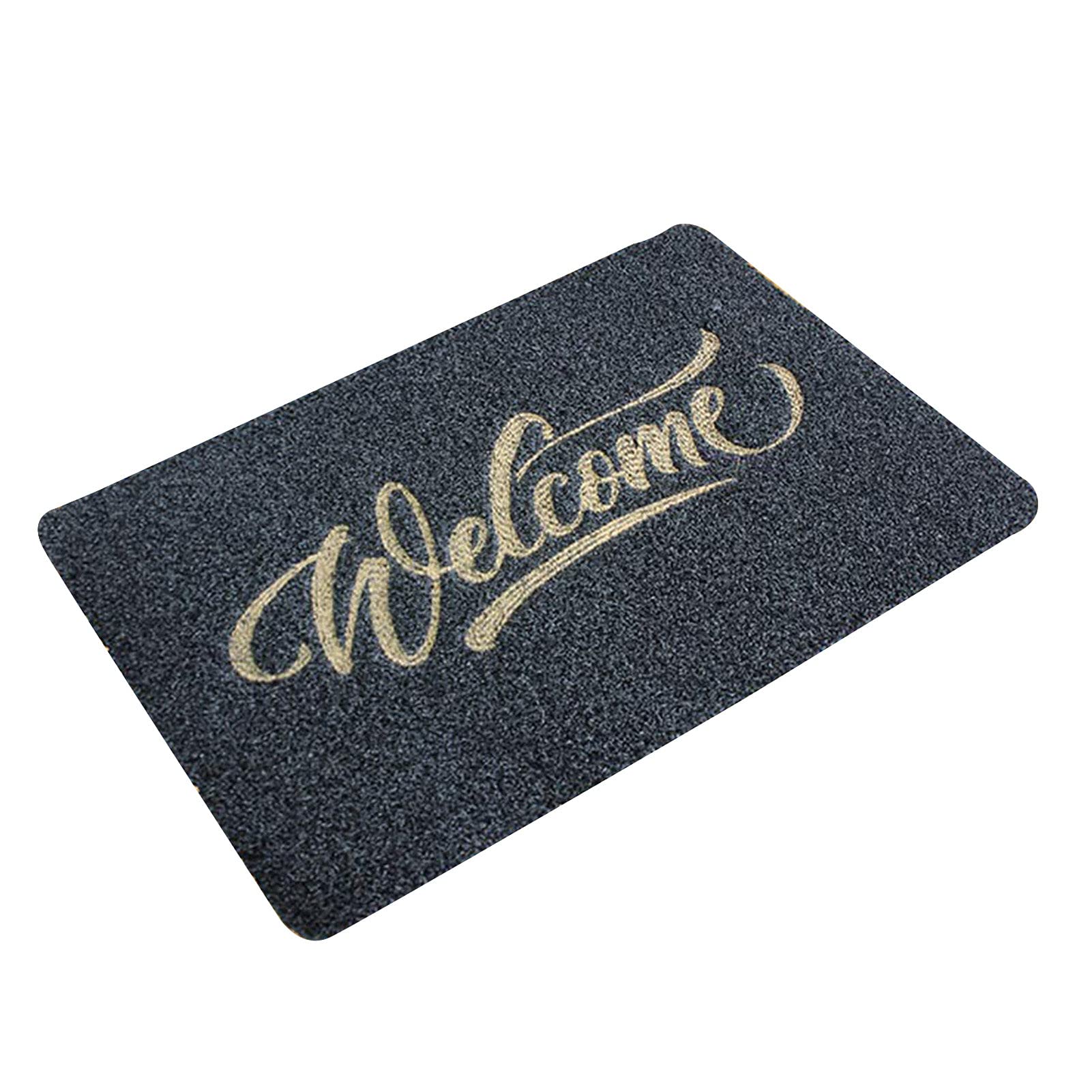 Non-Slip Lightweight Stylish Door Mat - Anti-Scratch Entrance Doormat for Home, Bath & Mud Removal - Perfect for Indoor/Outdoor Use (Size M)