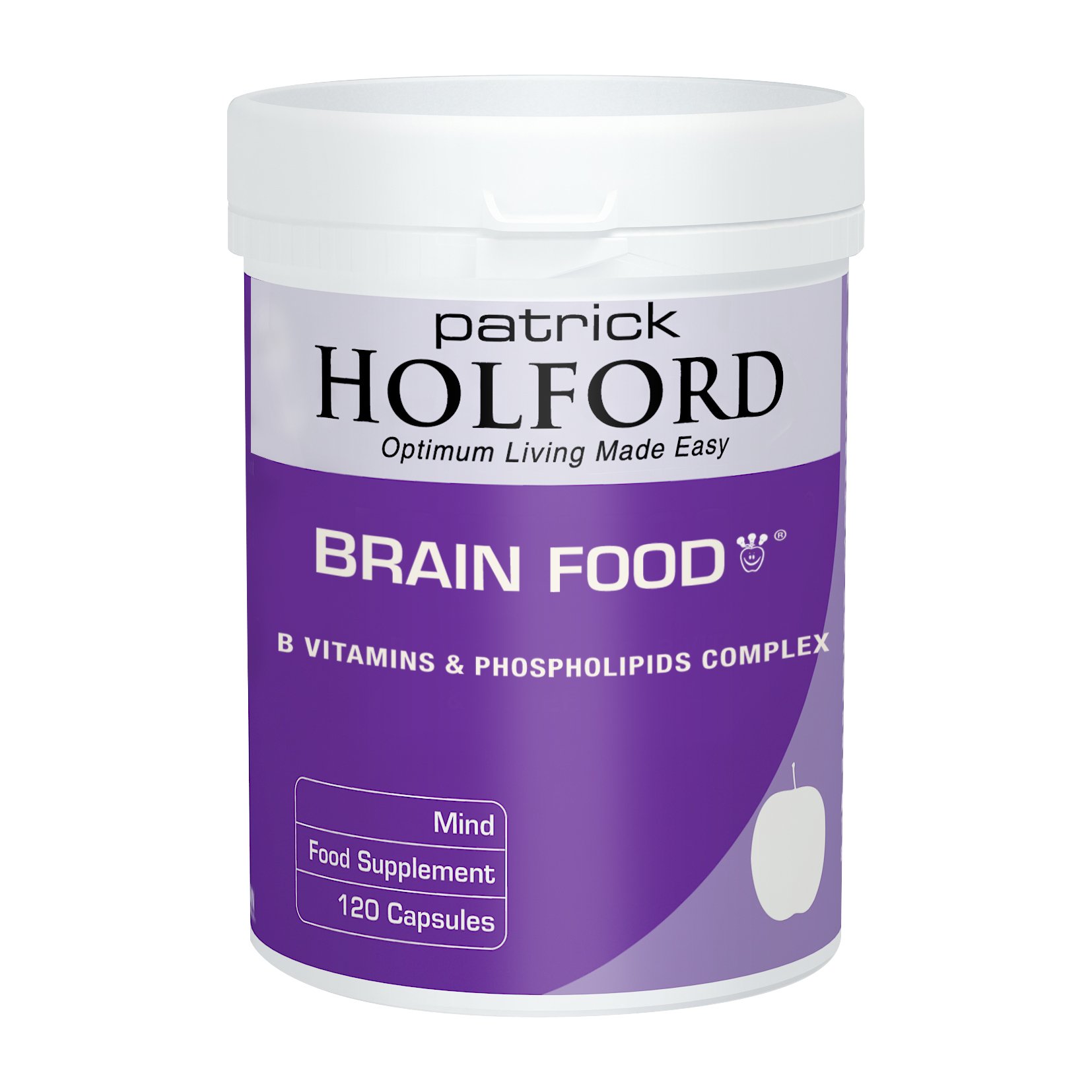 Brain Food 120 Capsules - Premium Nootropic Supplement for Memory, Focus & Cognitive Support - Ideal for Students, Professionals & Seniors