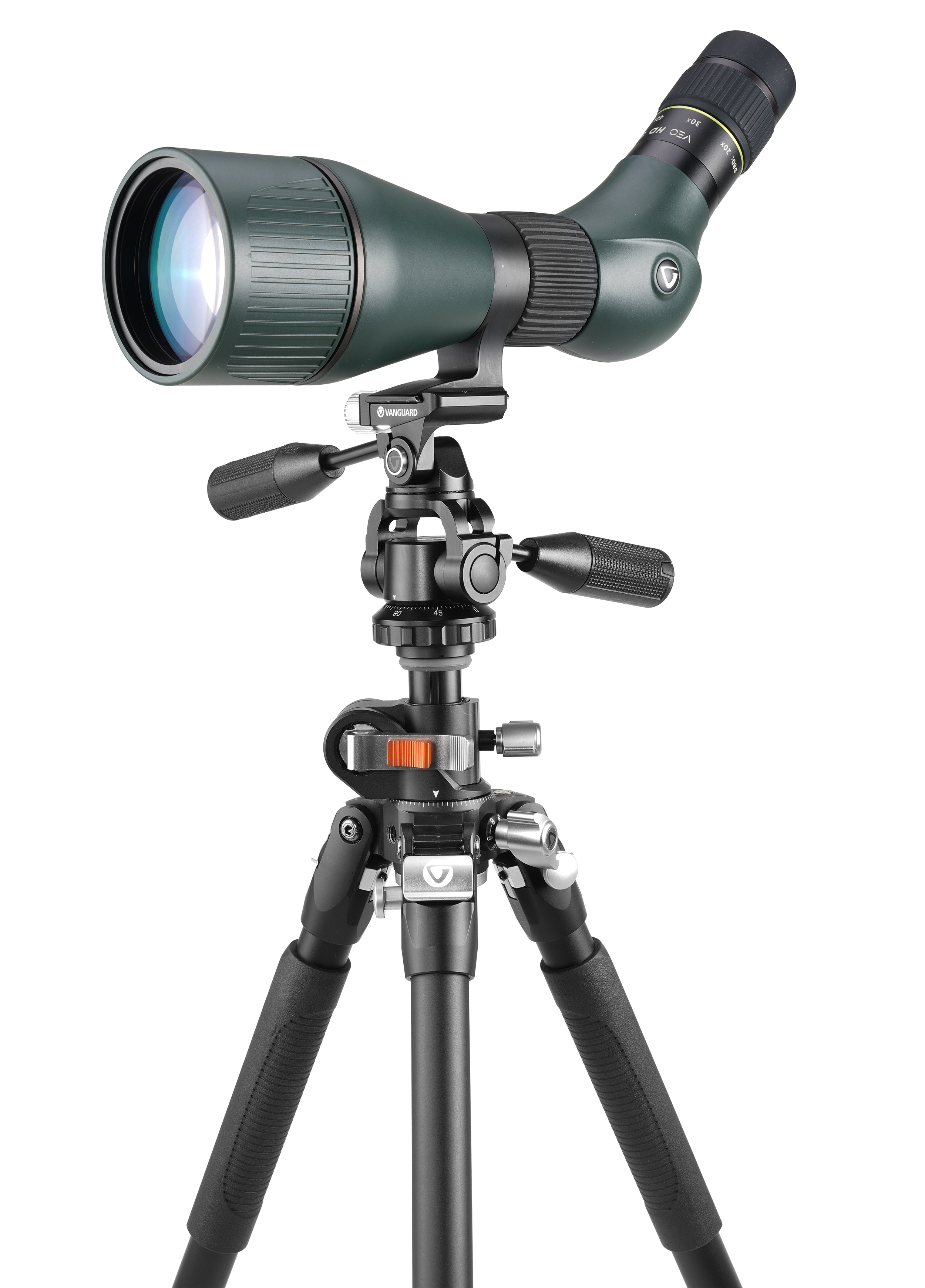 VEO 3+ 263APS Professional Multi-Angle Aluminum Tripod with PH 38S Pan Head - Perfect for Photography, Videography, and Live Streaming