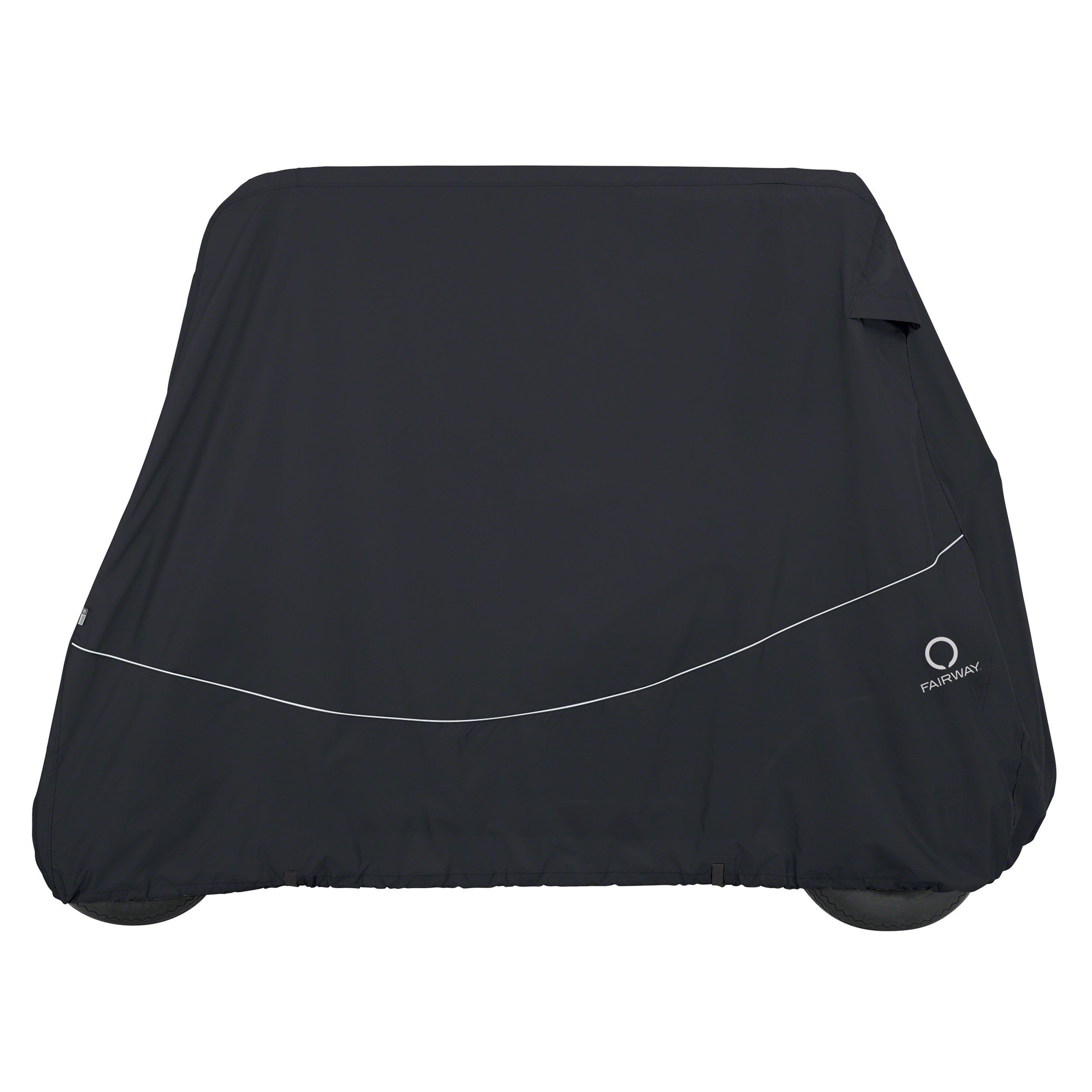 Classic Golf Cart Cover for 4-Person, Black - Quick-Fit Protection on Fairway