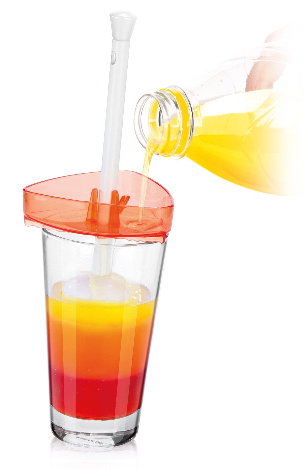 Tescoma Premium Layered Drink Funnel - Perfect for Cocktails, Mocktails & Rainbow Drinks - Easy Pouring & Layering Tool for Bartenders & Home Mixologists