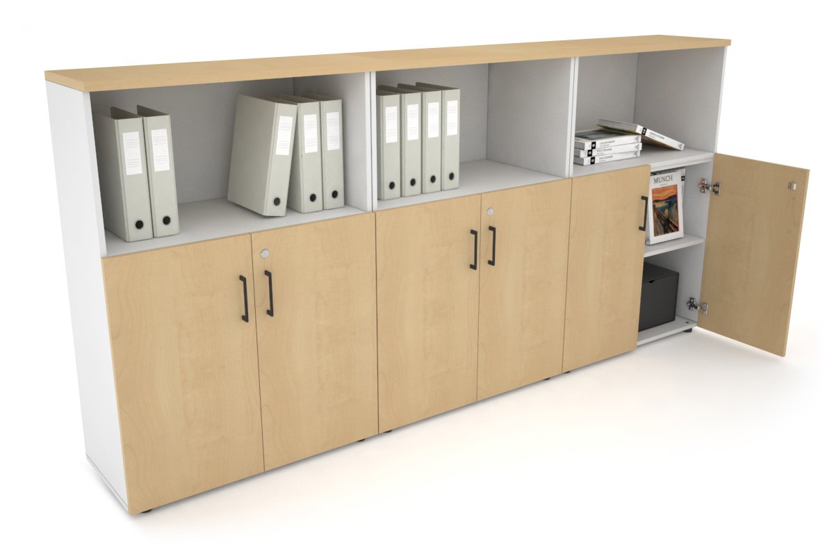 Medium Uniform Storage Cabinet with Small Doors [2400W x 1170H x 350D] - Perfect for Office, School, or Home Organization