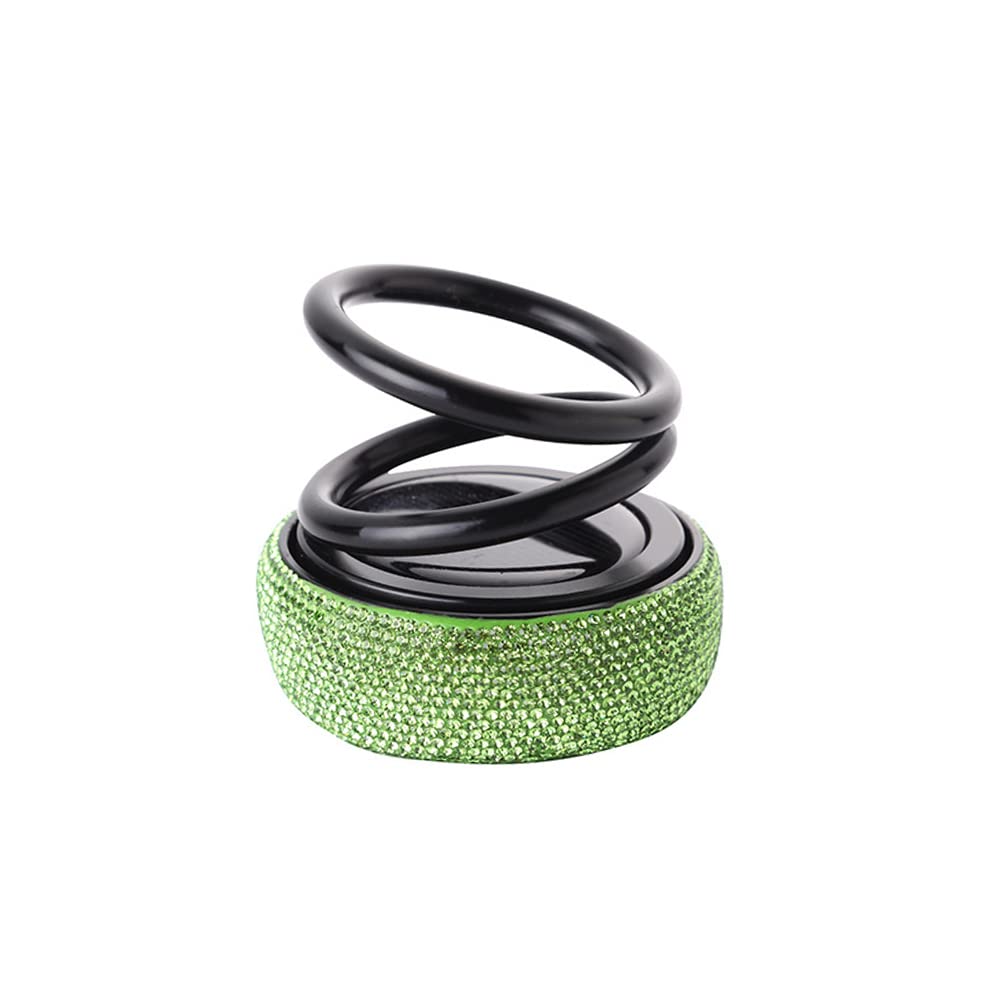 Solar Car Aromatherapy Diffuser - Zcargel Dual Ring Rotating Car Air Freshener with Essential Oils | Perfect for Cars, Office, Bedroom, Living Room & Kitchen | Natural Scent Diffuser for Relaxation & Stress Relief