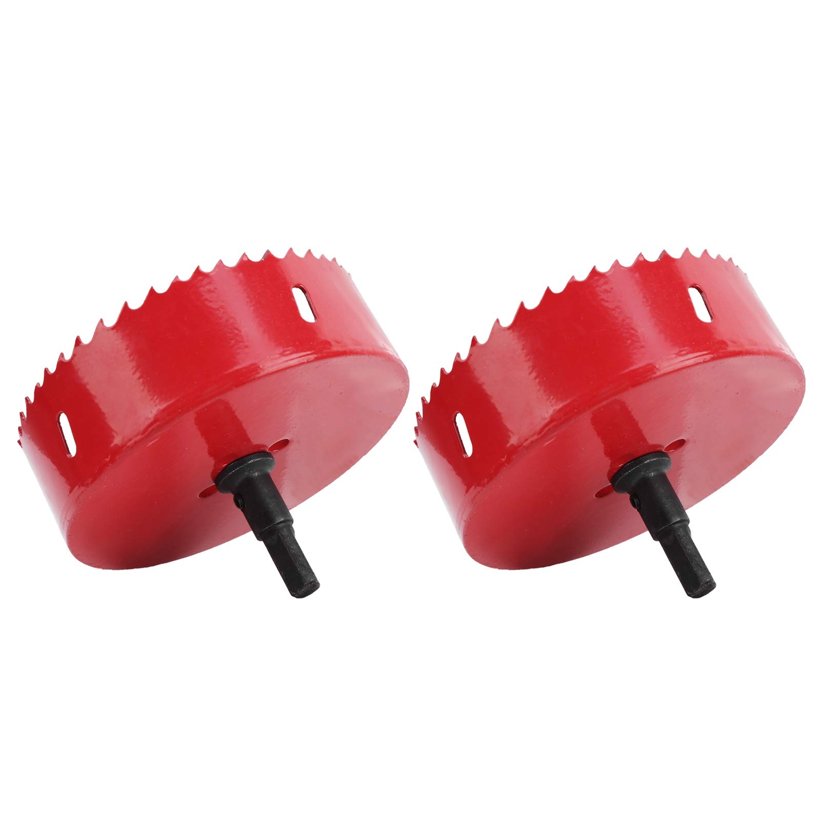 4.5 Inch Hole Saw Drill Bit Set - Heavy Duty Hole Cutter for Wood, Metal, Marble - Professional Construction & Industrial Cutting Tools - Perfect for DIY Projects, Home Renovation & Building Work (115mm)