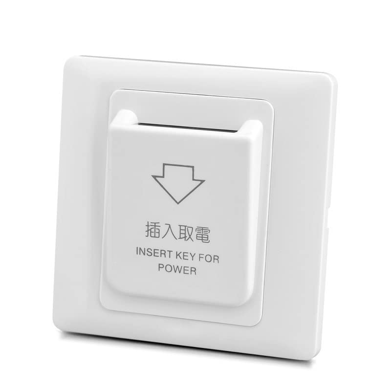 6X High Quality Magnetic Card Switch for Hotels - Energy Saving Power Control Key Insert (White) - Perfect for Hotel Rooms, Vacation Rentals & Smart Home Automation