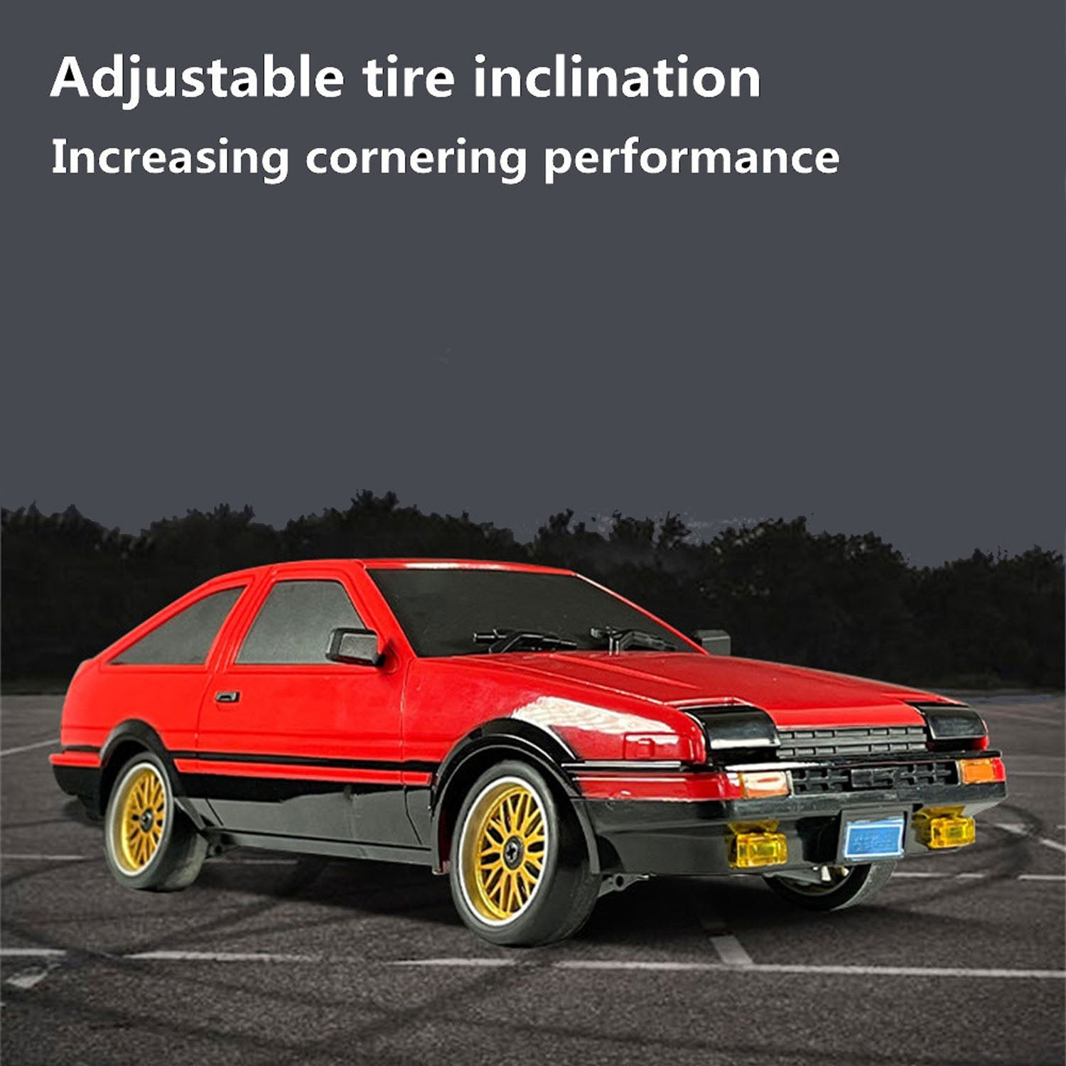 1/18 Scale RC Drift Car RWD LDRC LD1801 AE86 Model - 2.4GHz Wireless Remote Control, Gyro Stabilizer, Electric Toy Car for Adults & Kids | Perfect for Indoor/Outdoor Racing, Drift Practice, and Hobby Collection