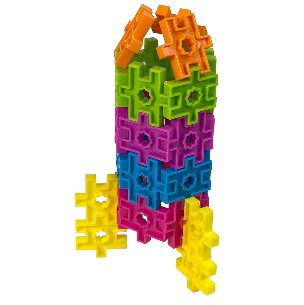 KADU DA 78-Piece STEM Building Toy Set - Interconnectable Construction Blocks for Open-Ended & Imaginative Play | Perfect for Kids' STEAM Learning, Creative Development & Classroom Activities