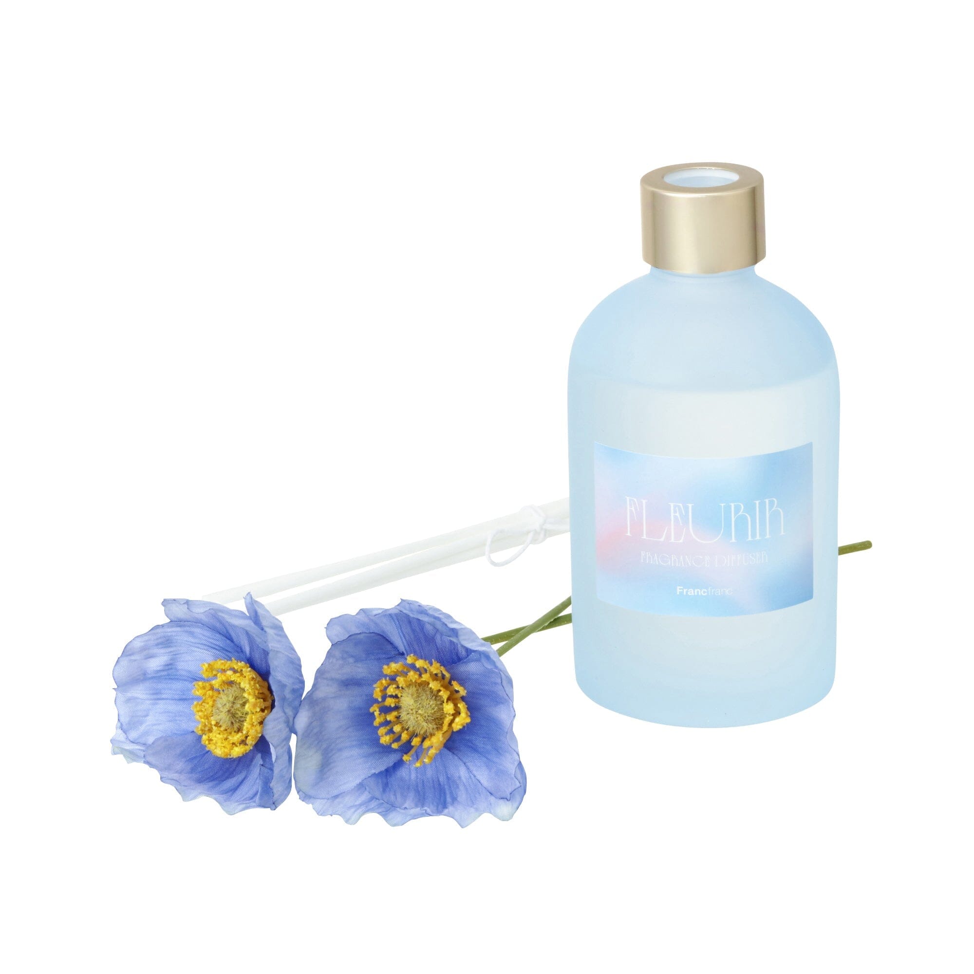 Fleurir Fragrance Diffuser - Blue | Refreshing Citrus & Floral Scented Essential Oil Diffuser for Home, Office & Spa | Aromatherapy & Relaxation