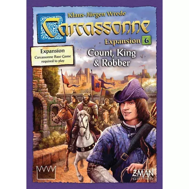 Carcassonne Board Game Expansion - Count, King & Robber | Strategic Medieval Tile Placement Game for Family Game Night & Strategy Game Lovers