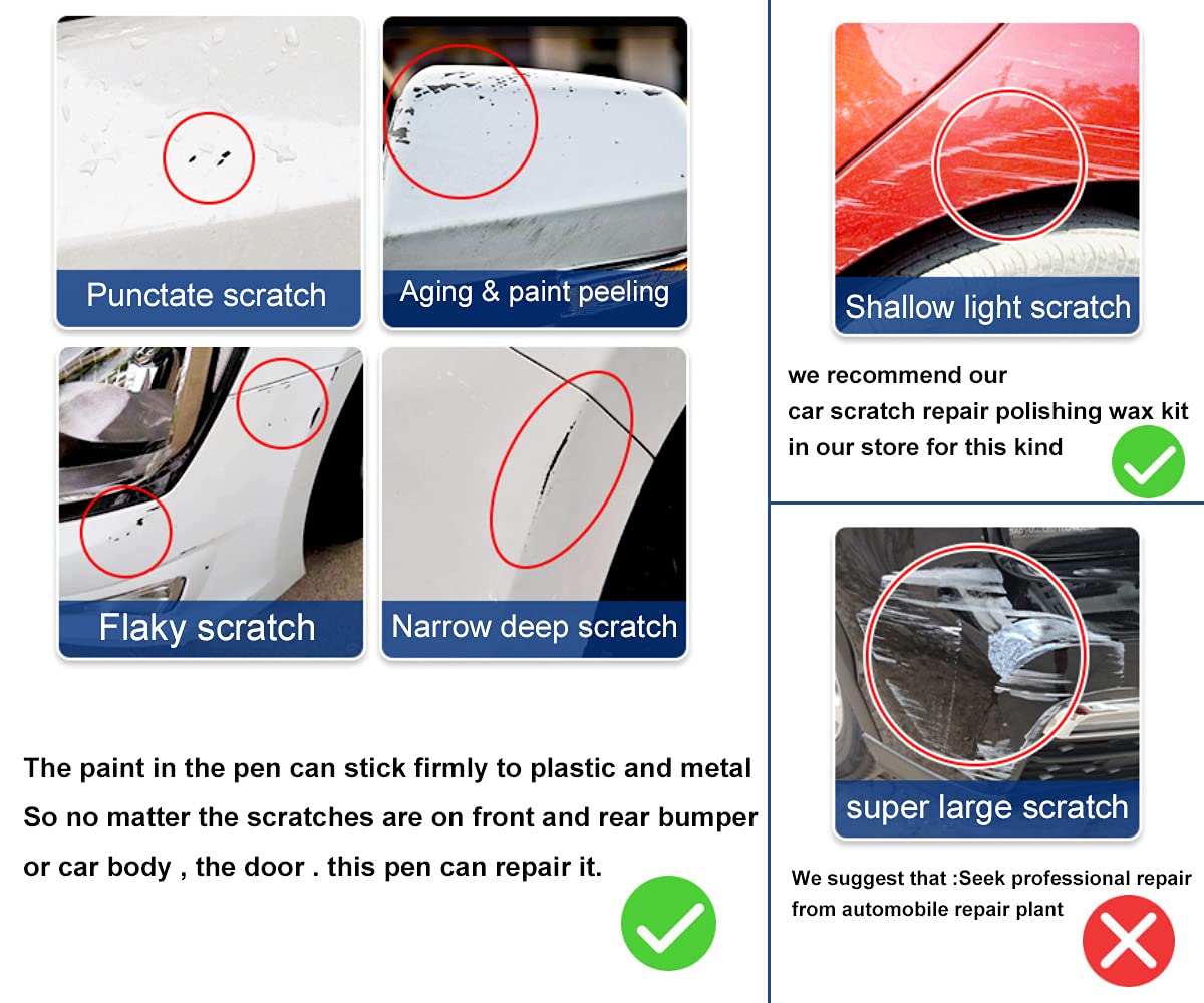 Pearl White Touch Up Paint Pen for Toyota C-HR - Scratch Repair Kit for Cars & Trucks - Fix Deep Scratches, Chips & Paint Damage (Perfect for Parking Lot Scratches & Minor Road Hazards)