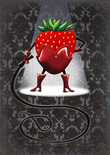 Avanti Press Funny Strawberry in Chocolate Outfit Birthday Card - Humorous Feminine Greeting Card for Women - Perfect for Birthdays, Anniversaries & Special Occasions