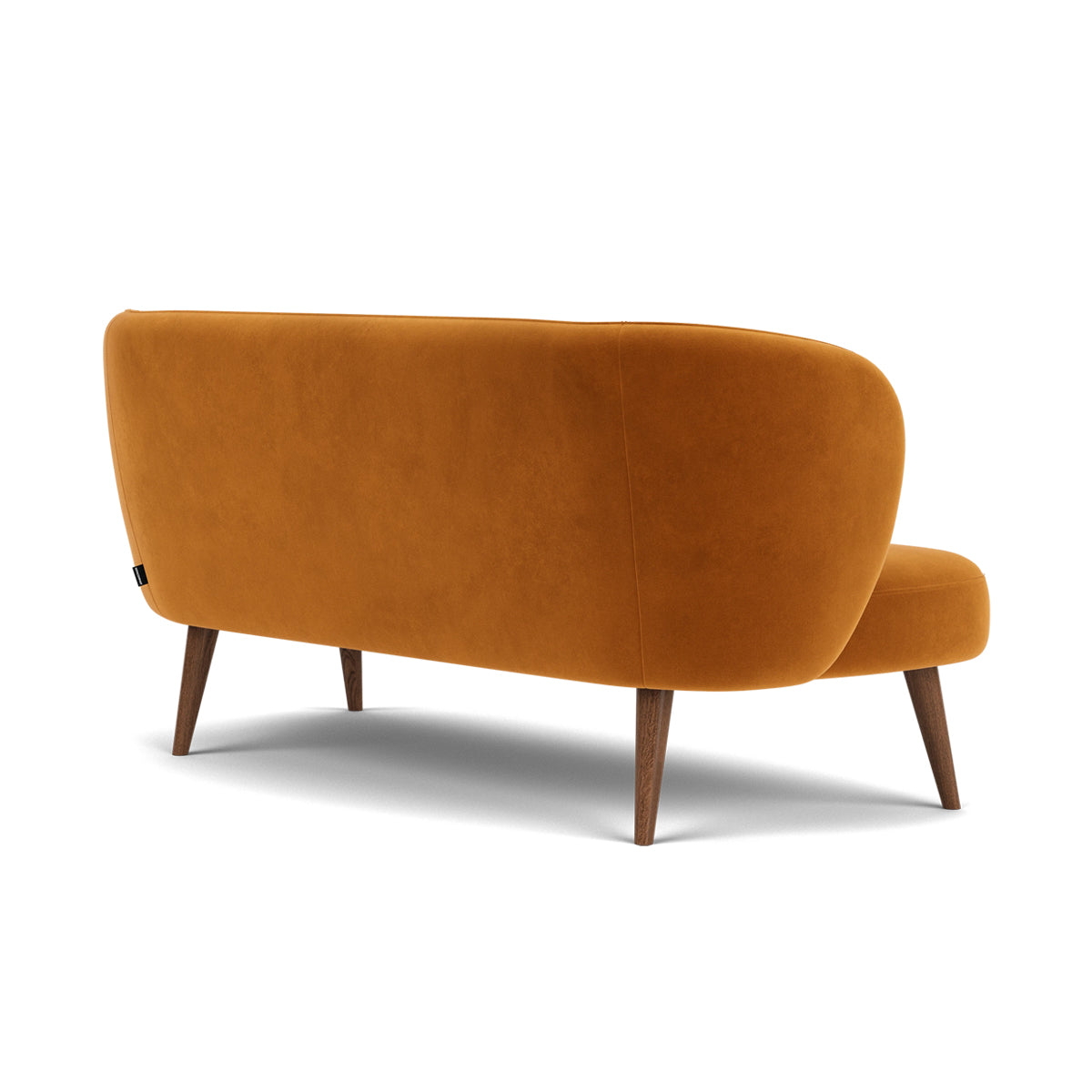 Kathleen Velvet 2 Seater Sofa - Luxurious Modern Loveseat for Living Room, Small Space & Apartment | Soft Fabric Couch with Sturdy Frame | Perfect for Lounge, TV Room & Guest Seating