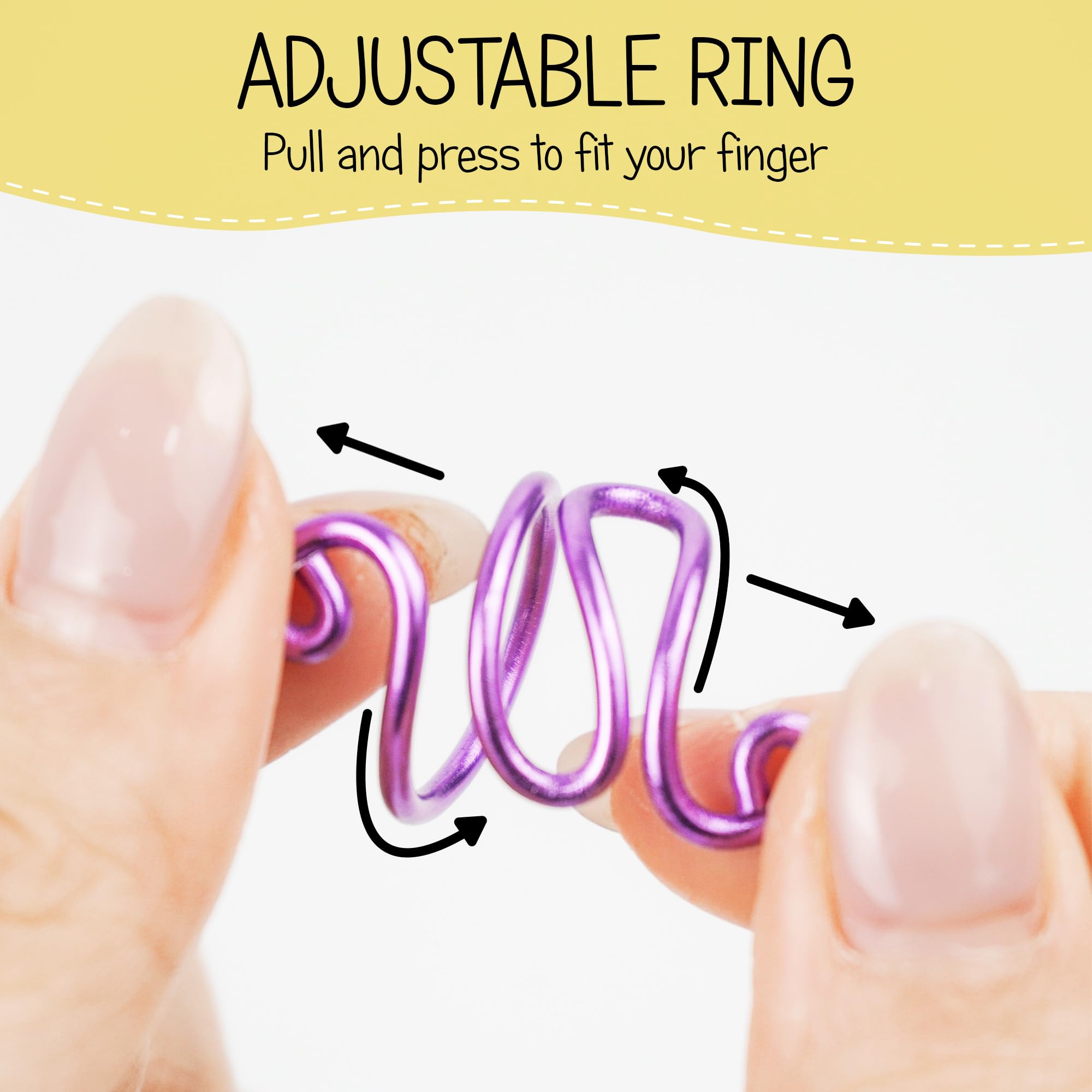 Handmade Crochet Tension Ring for Left-Handed Crocheters - Yarn Tension Control Finger Ring for Women | Perfect Birthday, Valentine's Day & Crafting Gifts for Wife & Crochet Lovers | Ideal for Knitting, Yarn Projects & DIY Handmade Crafts