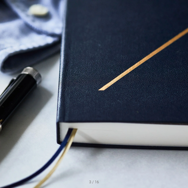 Hobonichi Techo 2025 Planner (Navy Blue) - A5 Size Daily Journal with January Start, Monday Start | English Edition | Perfect for Work, School & Personal Planning