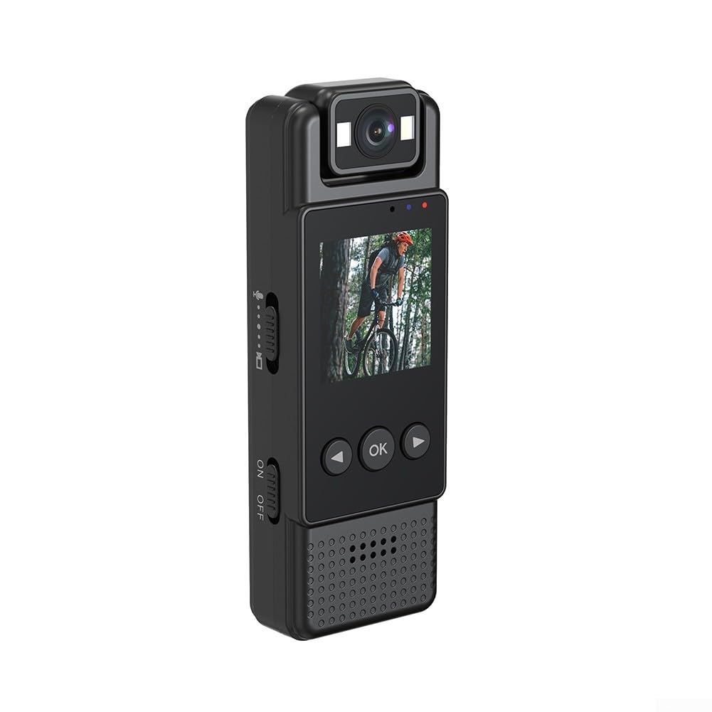 1080P Mini Body Camera - Portable Digital Video Recorder with Night Vision & WiFi | Wearable for Security, Police, Sports & Car Dash Cam
