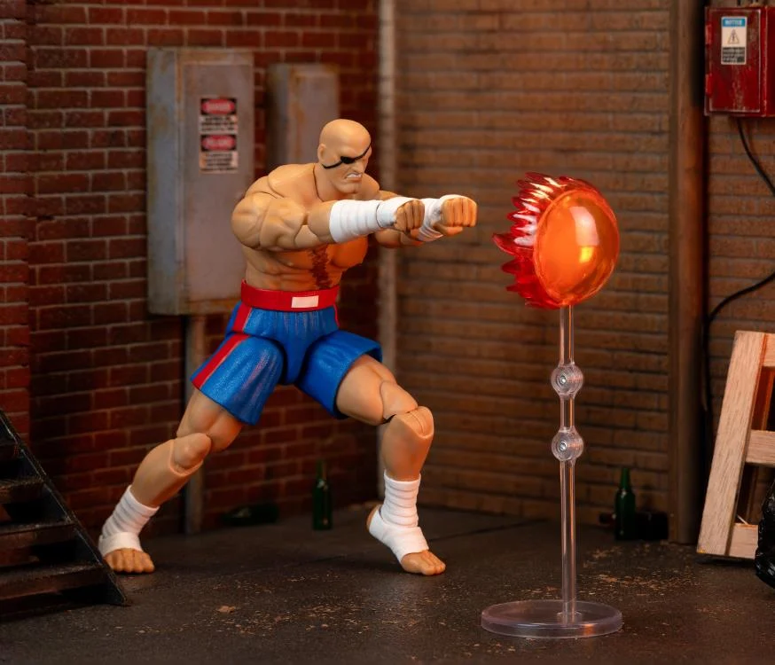 Jada Toys 1/12 Scale 6-Inch Ultra Street Fighter II Action Figure - Sagat Collectible for Gamers & Fans | Perfect for Display, Cosplay & Fighting Game Enthusiasts