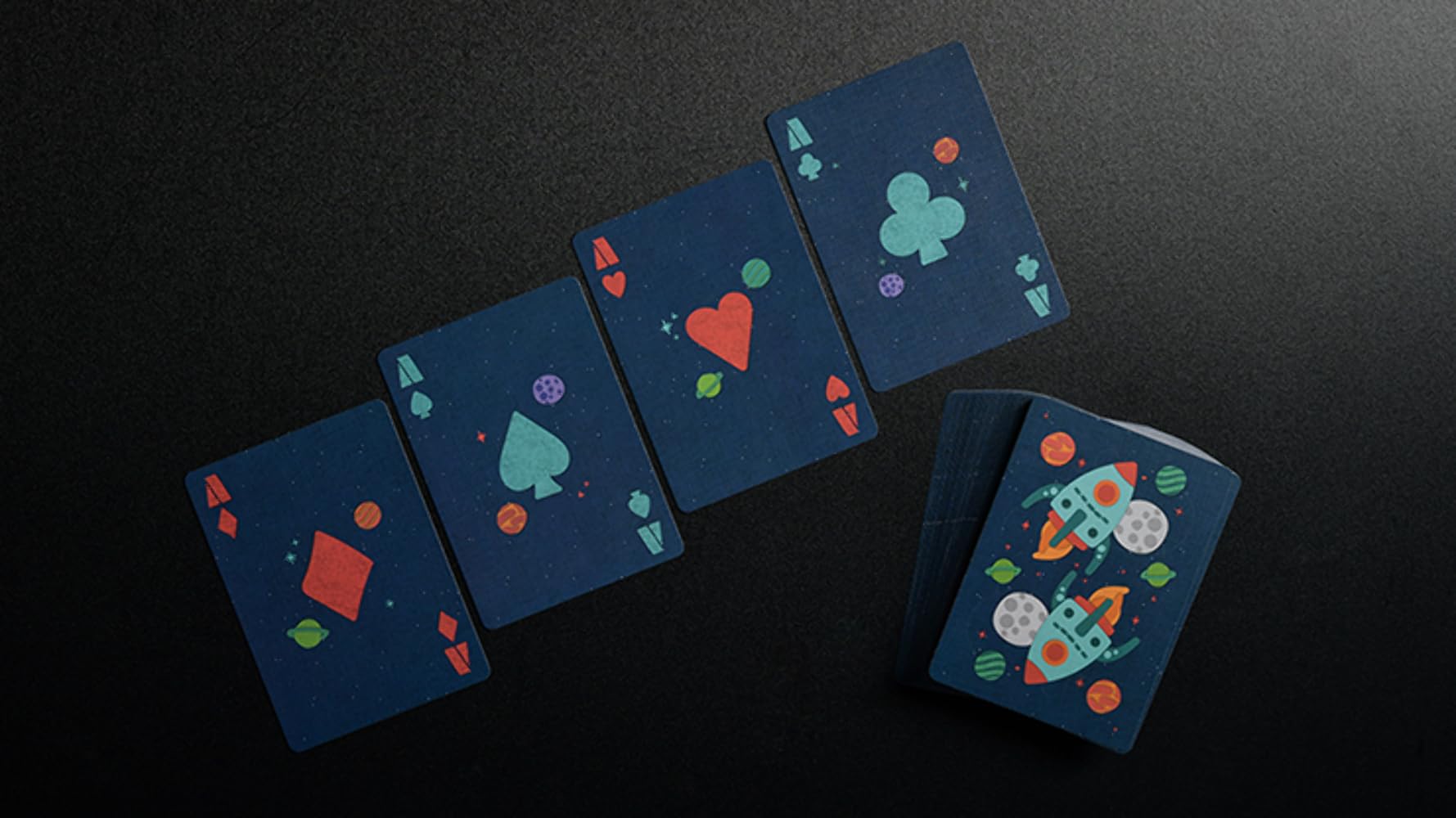 Murphy's Magic Supplies Spacecraft Themed Playing Cards - Perfect for Magic Tricks, Card Games, and Sci-Fi Themed Parties