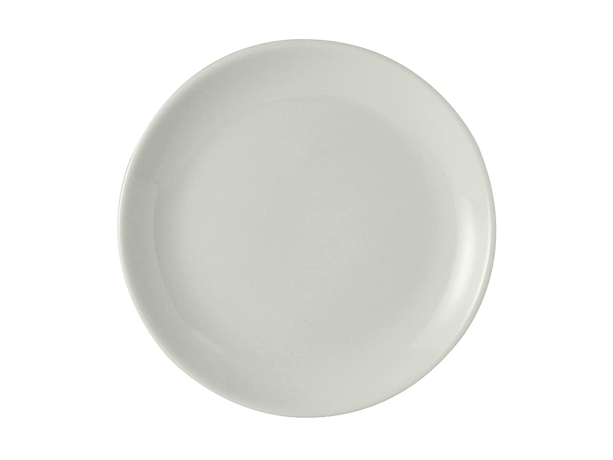 Tuxton China BPA-0904 9-Inch Round Porcelain White Plate - Narrow Rim, Microwave & Dishwasher Safe, Oven Proof, Fully Vitrified (Pack of 12) - Perfect for Healthcare Facilities, Restaurants, and Home Dining