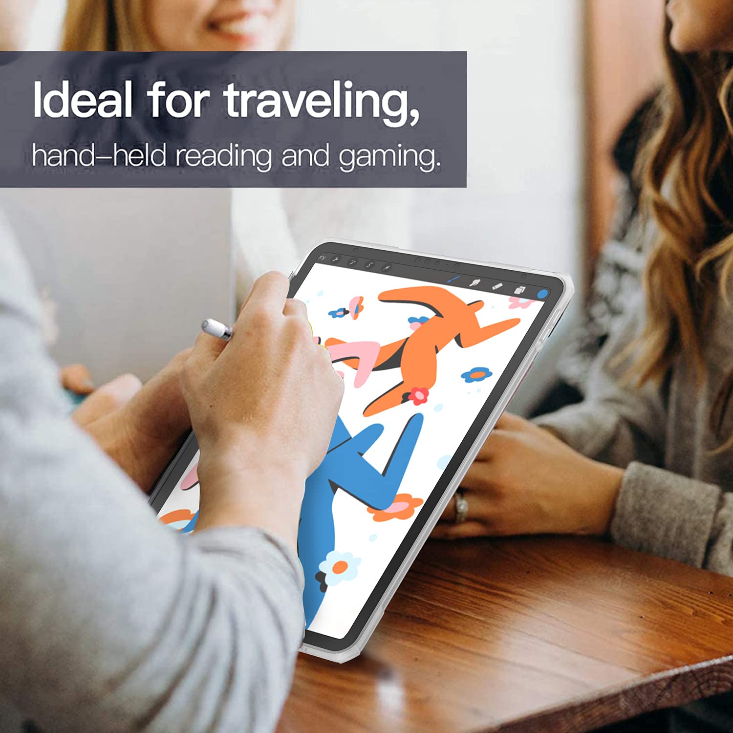 Gahwa Protective Case for iPad Air 4th Generation (2020 Model) 10.9 Inch - Slim Fit Shockproof Cover with Auto Sleep/Wake - Perfect for Work, School & Travel