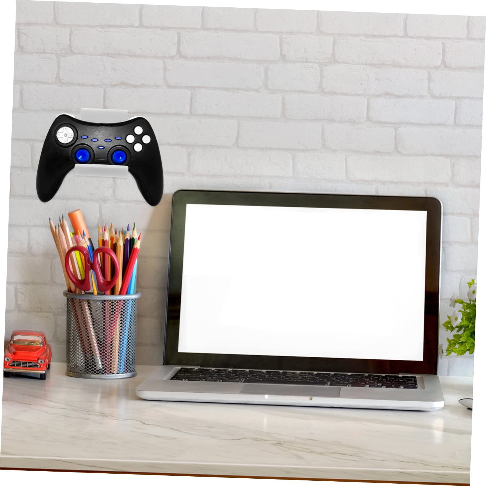 iBasenice Acrylic Game Controller Stand Holder - Organizer & Display for PS5, Xbox, Switch Pro Controllers & Headphones - Perfect for Gaming Setup, Desk Display, and Headset Storage