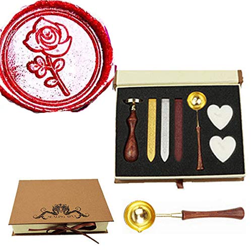 Rose Wax Seal Stamp Set for Wedding Invitations & Gifts