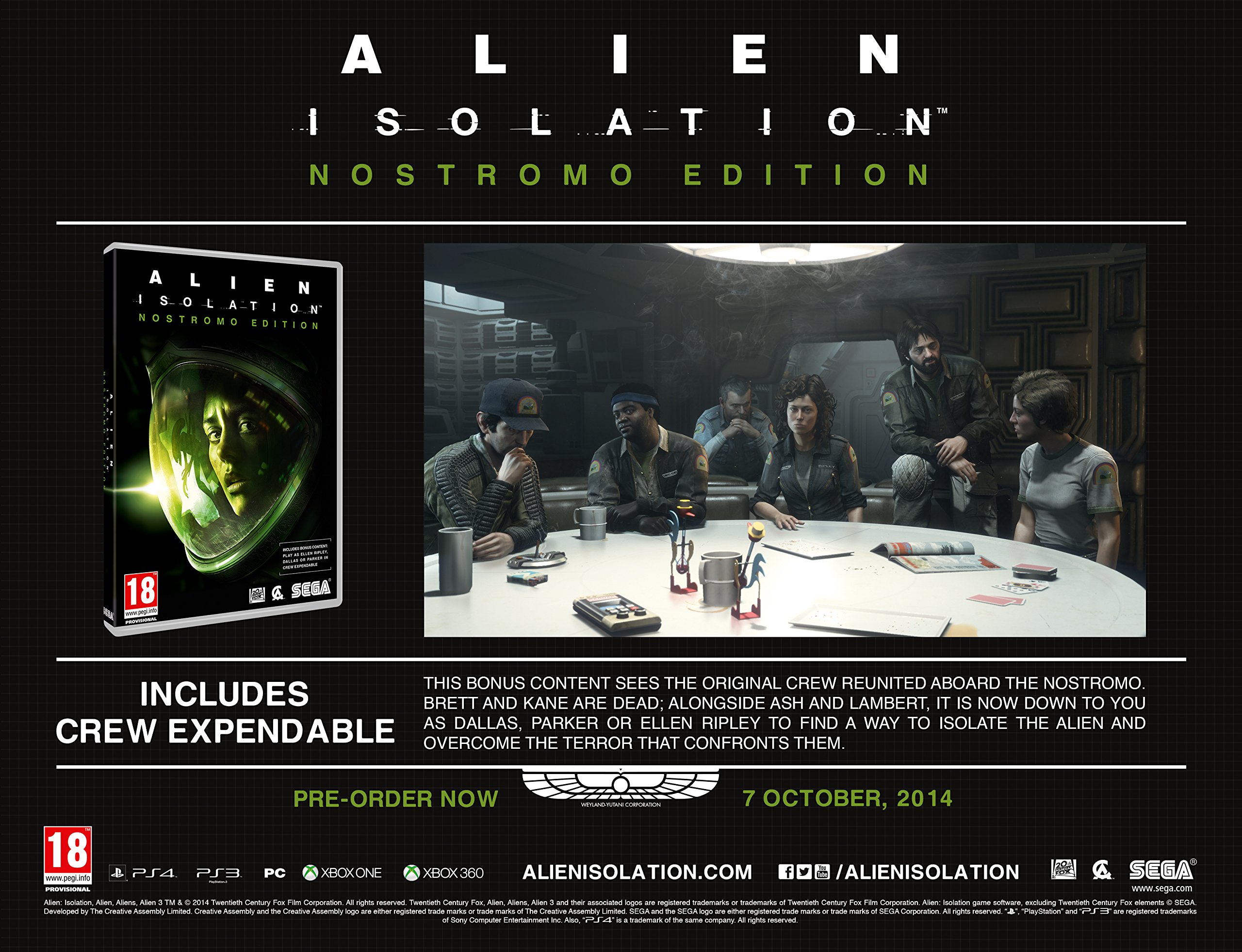 Alien: Isolation - Nostromo Edition for Xbox One | Survival Horror Game | Perfect for Sci-Fi & Horror Fans | Play at Home or Game Nights
