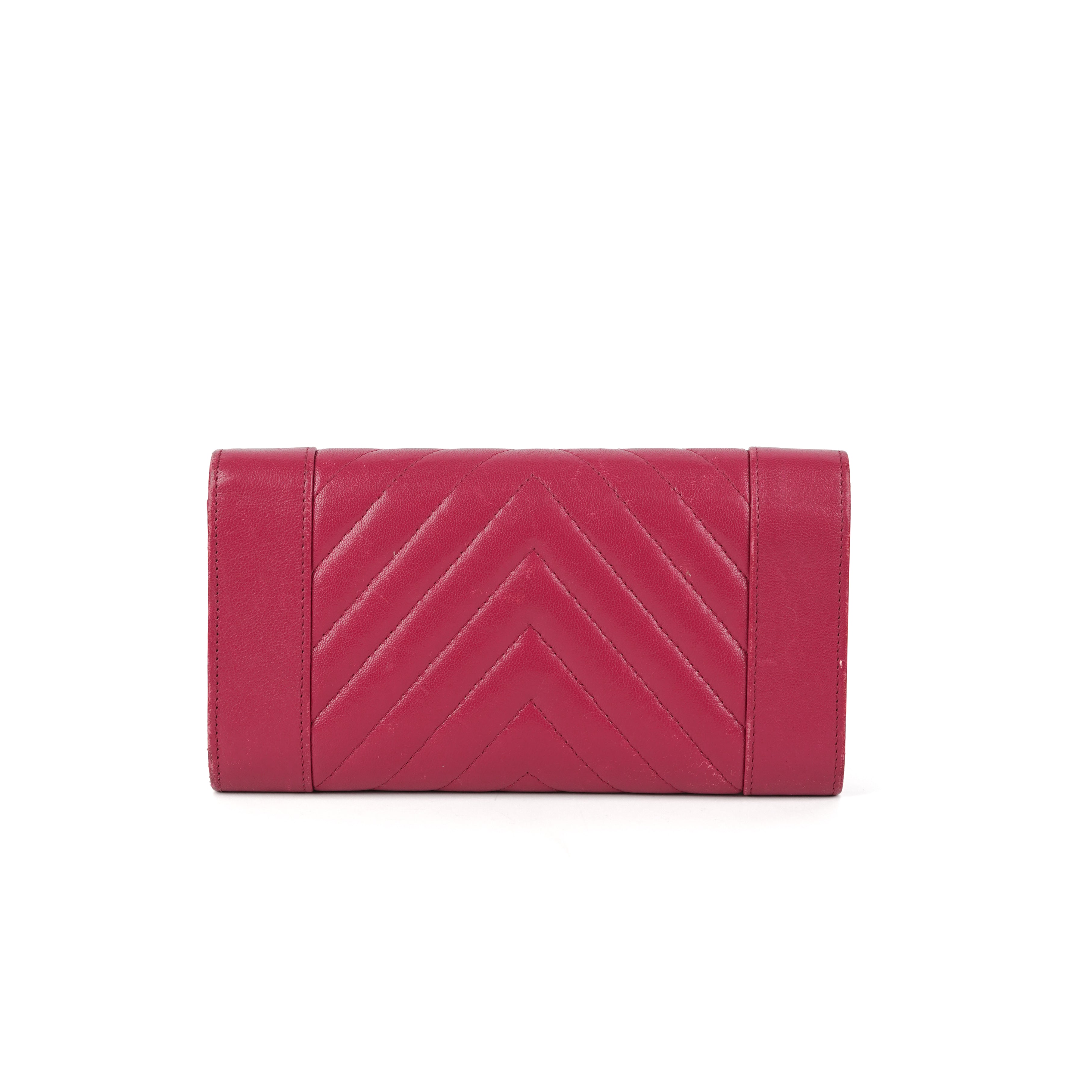 Chanel Chevron Quilted Lambskin Wallet in Pink - Luxury Designer Handbag for Women, Perfect for Everyday Use & Special Occasions