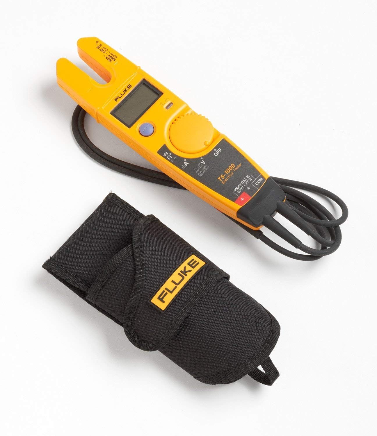 Fluke T5-H5-1AC 3-Piece Electrical Tester Kit with 1000V Voltage Tester, Custom Holster & AC Voltage Detector - Perfect for Electricians, HVAC Technicians & Industrial Maintenance