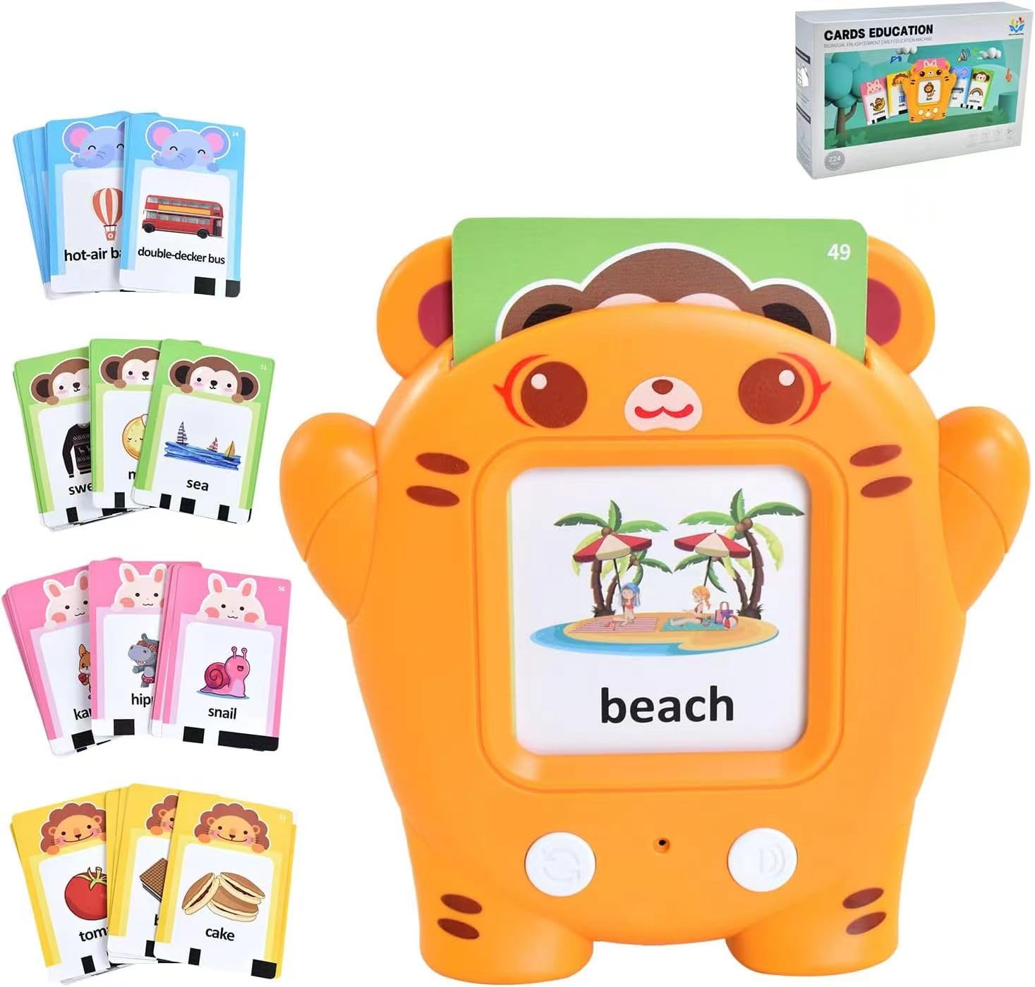 Montessori Toys for Toddlers 1-5 Years Old - Preschool Learning, Autism Sensory & Speech Therapy Toys with 224 Sight Words Flash Cards - Perfect for Boys & Girls, Classroom & Home Education