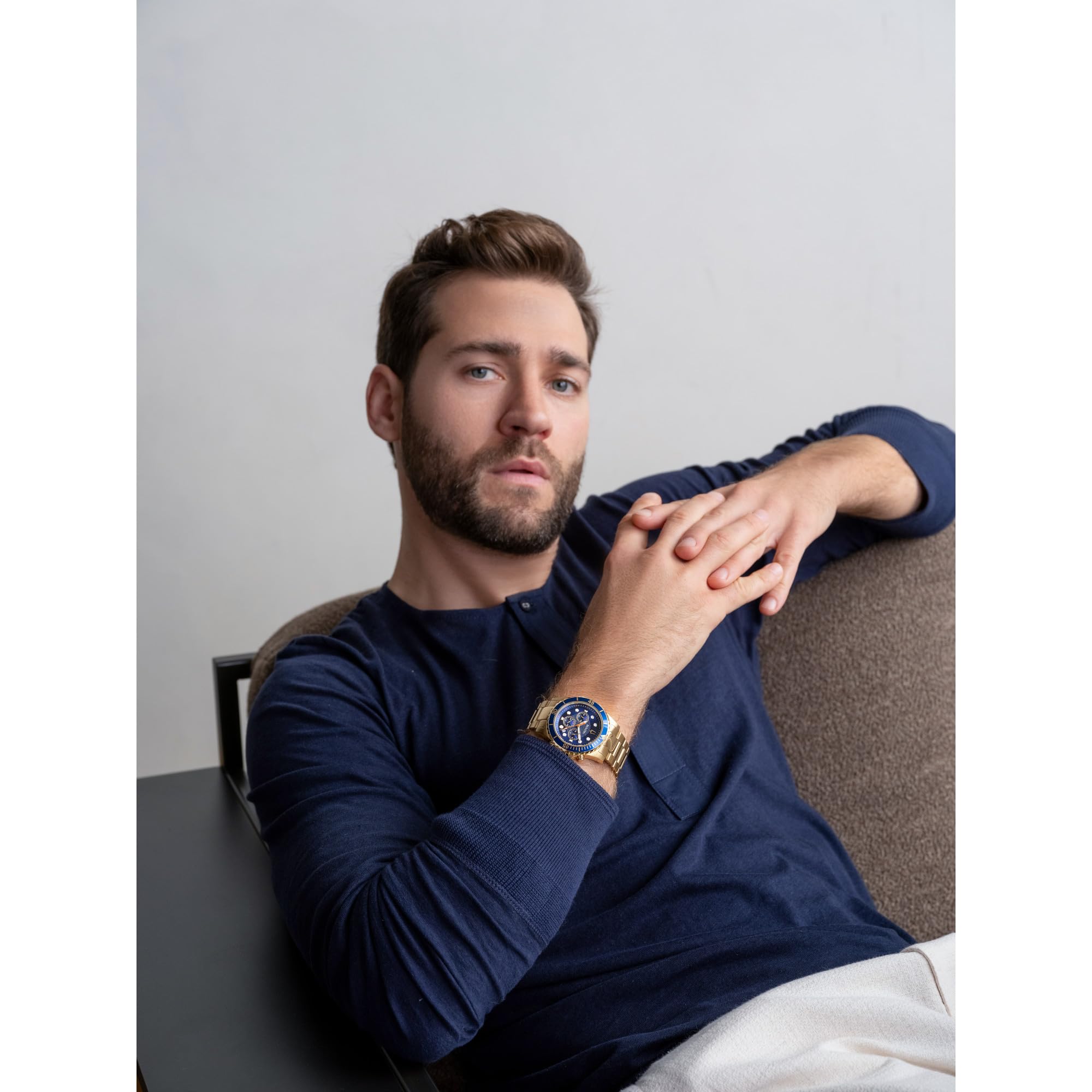 Bulova Men's Classic Sport Chronograph Quartz Watch - 6-Hand, Date Calendar, Luminous Hands & Markers, 100M Water Resistant, 44mm Stainless Steel Case - Perfect for Business, Casual & Outdoor Activities