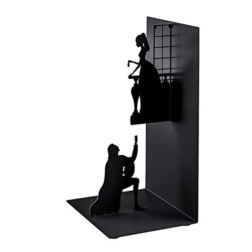 Vintage Iron Bookends - Heavy Duty Non-Slip Book Supports for Shelves, Home Office & Tabletop Decor | Reading Accessories & Book Organizers (Color: C) | Perfect for Bookshelves, Study Rooms & Office Desks