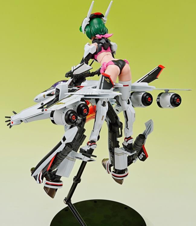 Aoshima ACKS No.MC 09 Macross VFG Variable Fighter Girls VF-25F Messiah Ranka Lee Model Kit - Anime Collectible for Display & Gifting