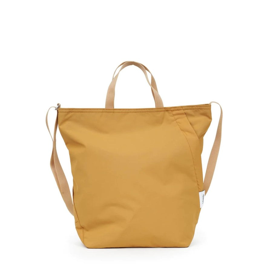 HELLOLULU Collin Two-Sided Shoulder Bag for Women - Medium Size in Toffee Brown - Perfect for Work, Travel, and Everyday Use