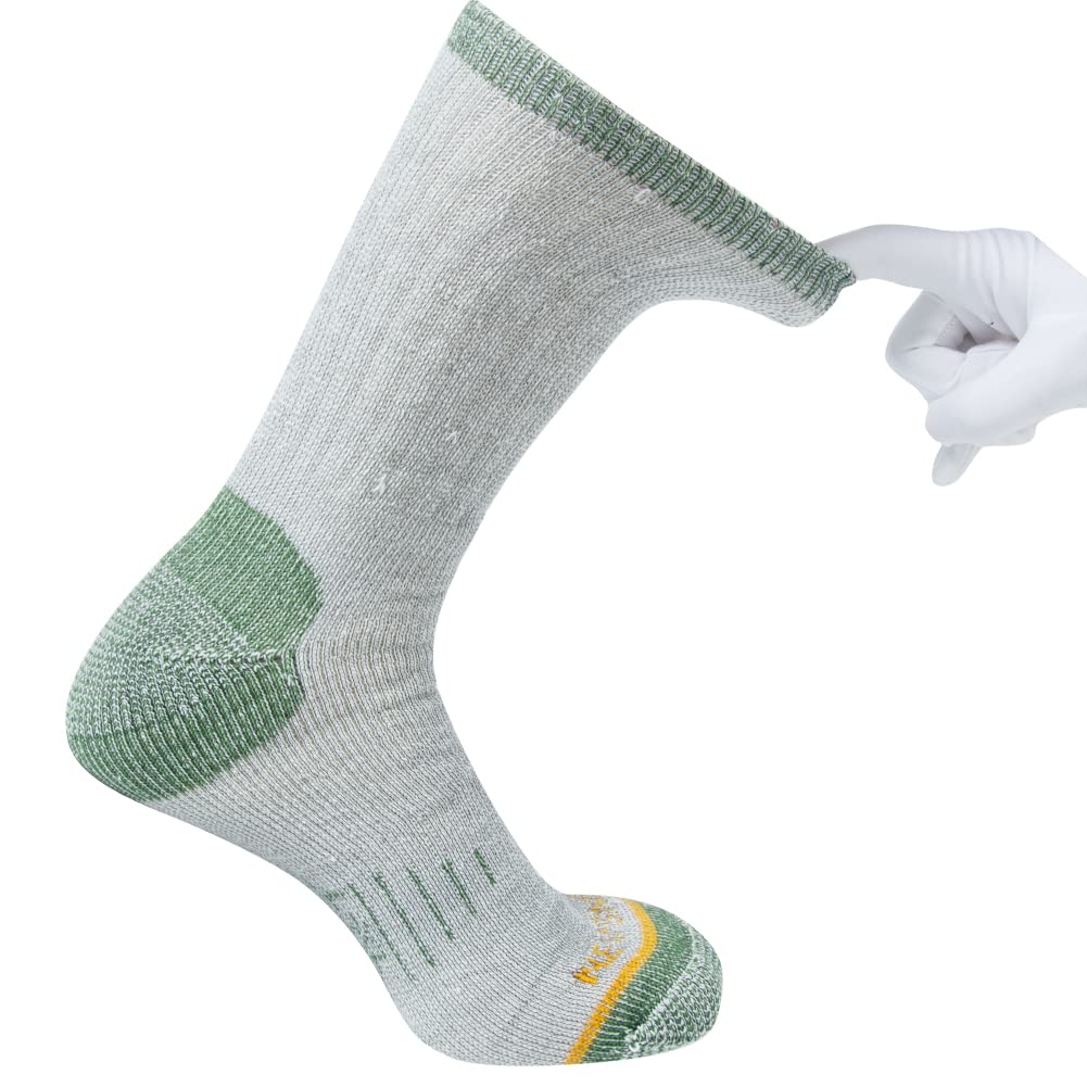 Premium Merino Wool Men's Crew Socks - Warm & Breathable Athletic Socks for Hiking, Trekking, Camping - Ideal for Outdoor Adventures & Winter Sports