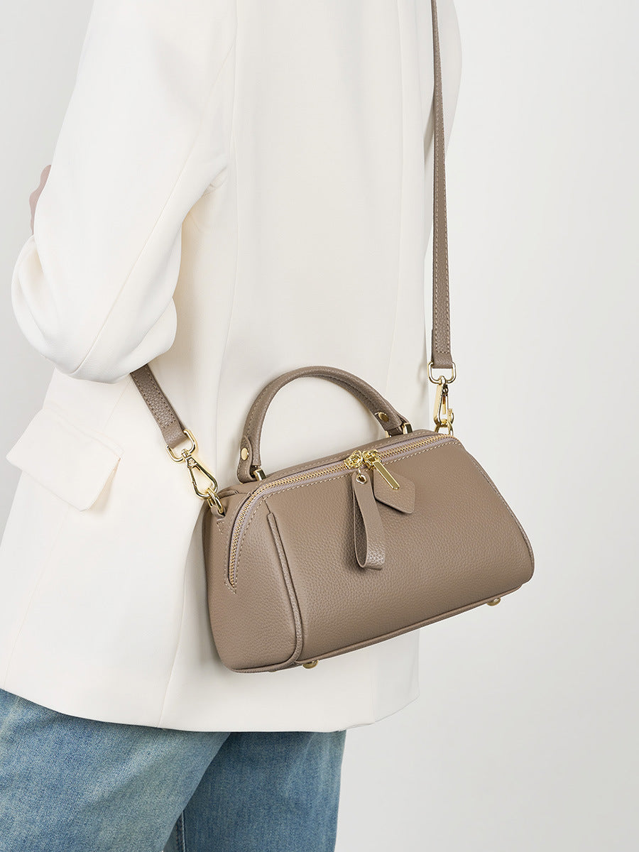 Minimalist Small Boston Bag - Stylish & Compact Crossbody Shoulder Bag for Women & Men | Perfect for Travel, Work & Everyday Use