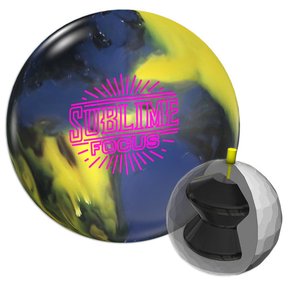 900 Global Sublime Focus Bowling Ball - High Performance Reactive Resin for Hook & Control | Perfect for League Play & Tournament Bowlers