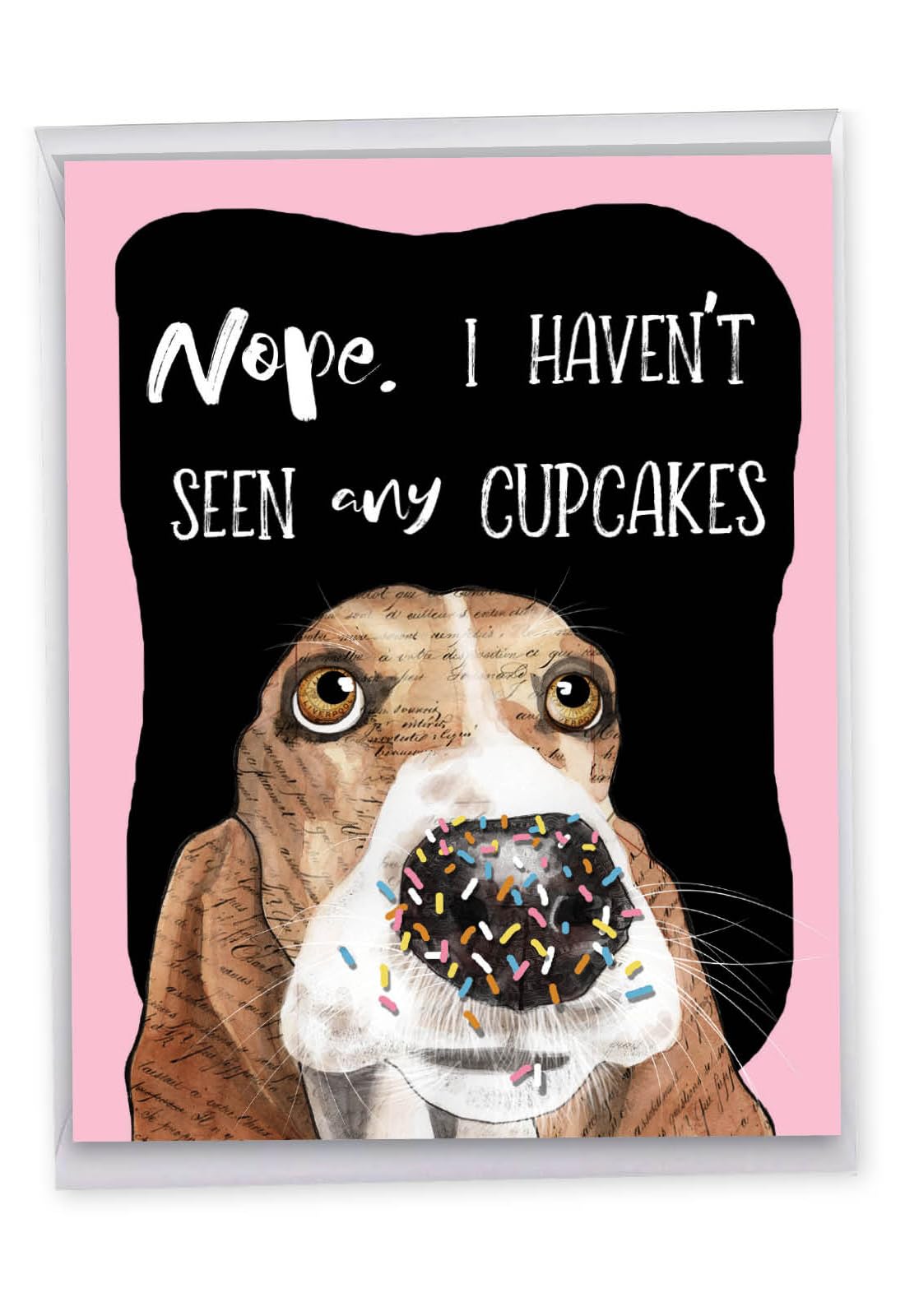 Funny Jumbo Birthday Card with Cute Animal Humor - 8.5x11 Inch Large Greeting Card for Dog Lovers (J3639ABDG) - Perfect for Birthday Parties, Office Celebrations & Surprise Gifts