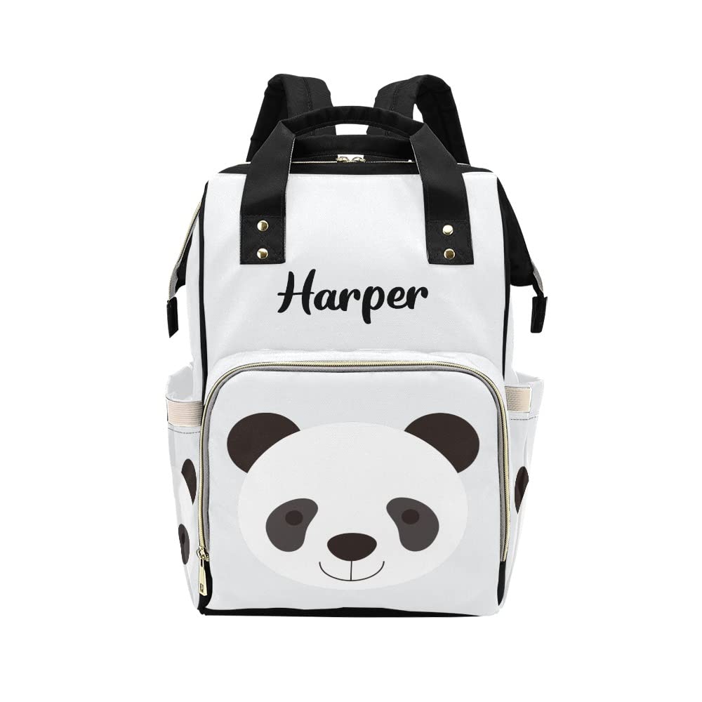 Custom Personalized Diaper Backpack with Name - Zebra Print Baby Bag for Travel, Daycare & Outings | Stylish Nappy Tote for Moms & Dads