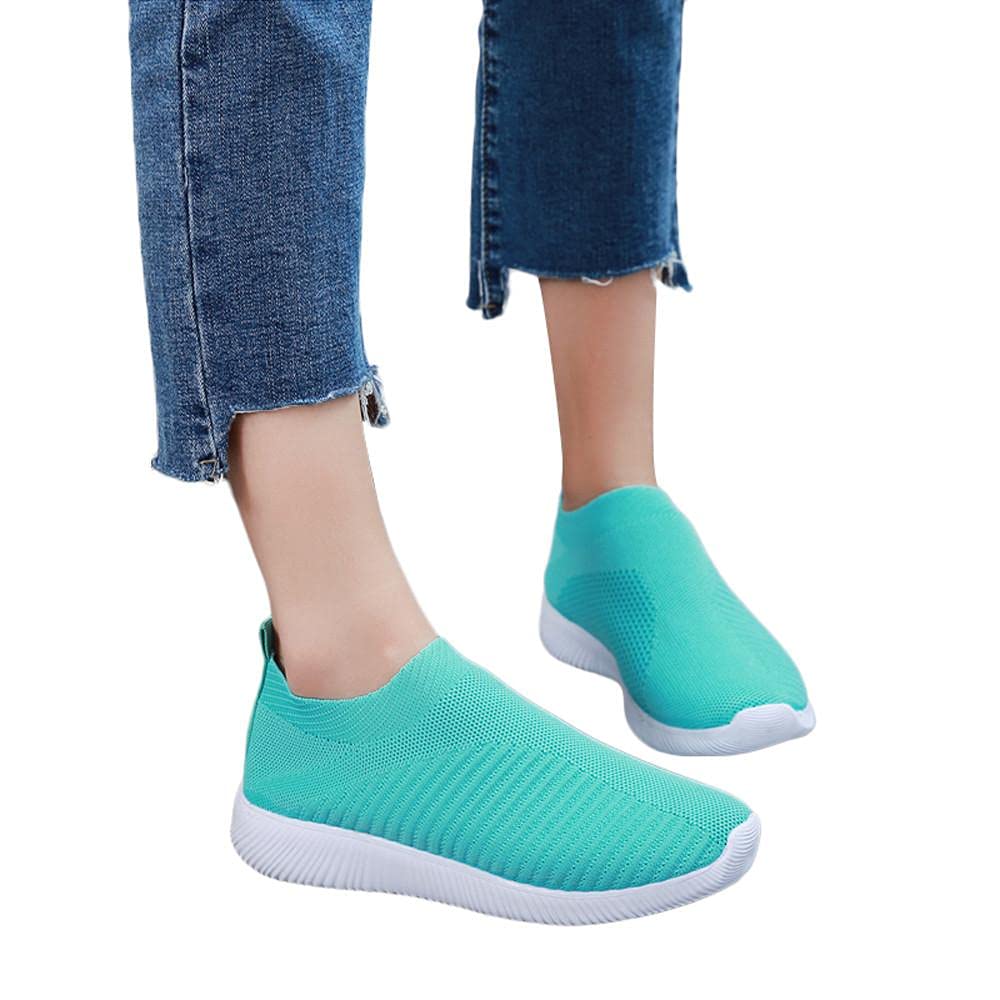 Women's Breathable Mesh Sneakers - Comfortable Slip-On Sport Shoes for Walking, Running & Casual Wear | Summer Outdoor Closed-Toe Fashion Sandals & Work Shoes | Perfect for Gym, Travel & Daily Activities