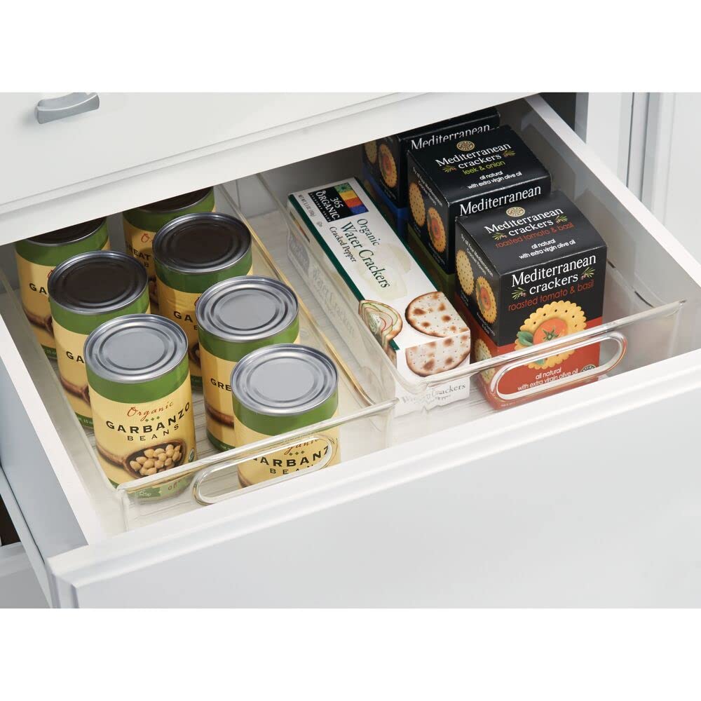 mDesign Slim Plastic Kitchen Pantry Cabinet Organizer - 16