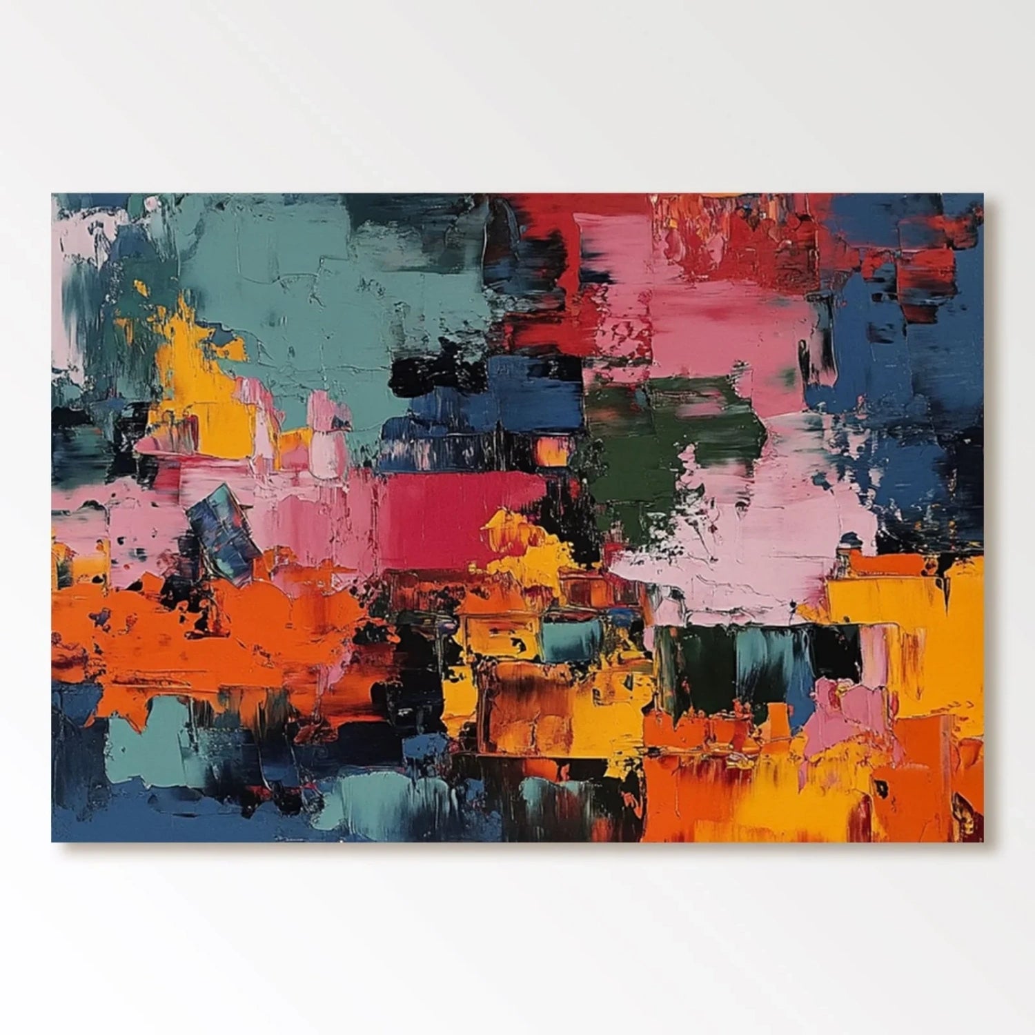 Pollock Art #JP004 - Abstract Drip Painting Canvas Wall Art for Home & Office Decor | Perfect for Living Room, Bedroom, or Gallery Display