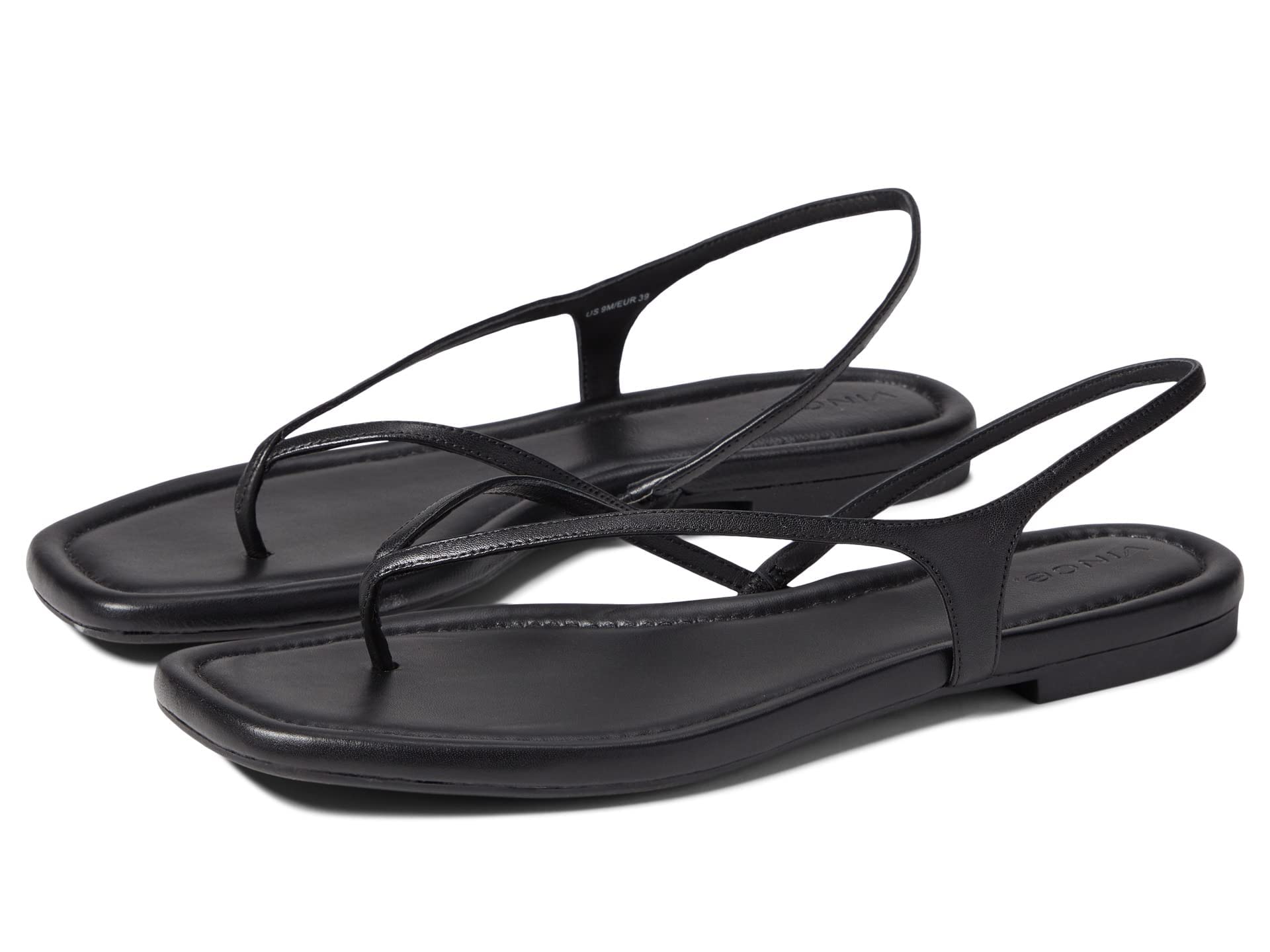 Vince Women's Deana Strappy Sandals - Comfortable Leather Summer Dress Sandals for Casual Outings & Beach Vacations