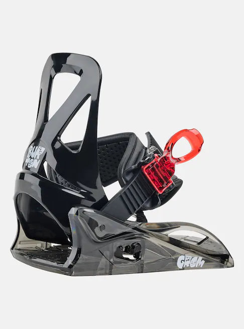 Burton Junior's Grom Snowboard Bindings 2025 - Adjustable Kids Snowboard Bindings for Boys & Girls - Perfect for Young Riders Learning Snowboarding on Slopes & Parks