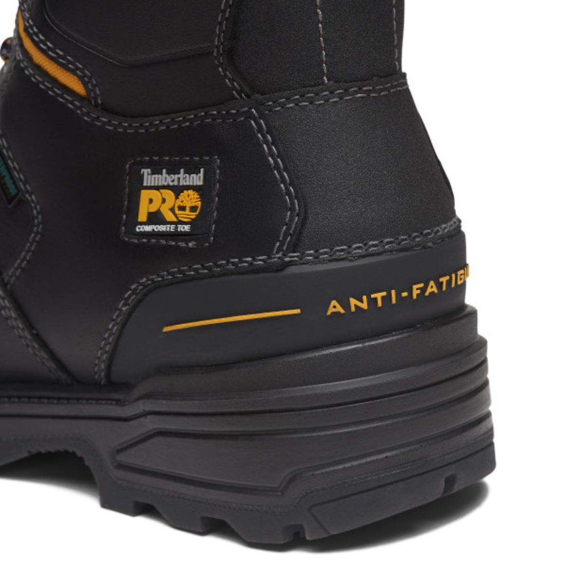 Timberland PRO Magnitude Men's 8 Inch Waterproof Steel Toe Work Boots - Black TB0A5M5X001 | Slip Resistant Safety Shoes for Construction, Warehouse & Outdoor Work