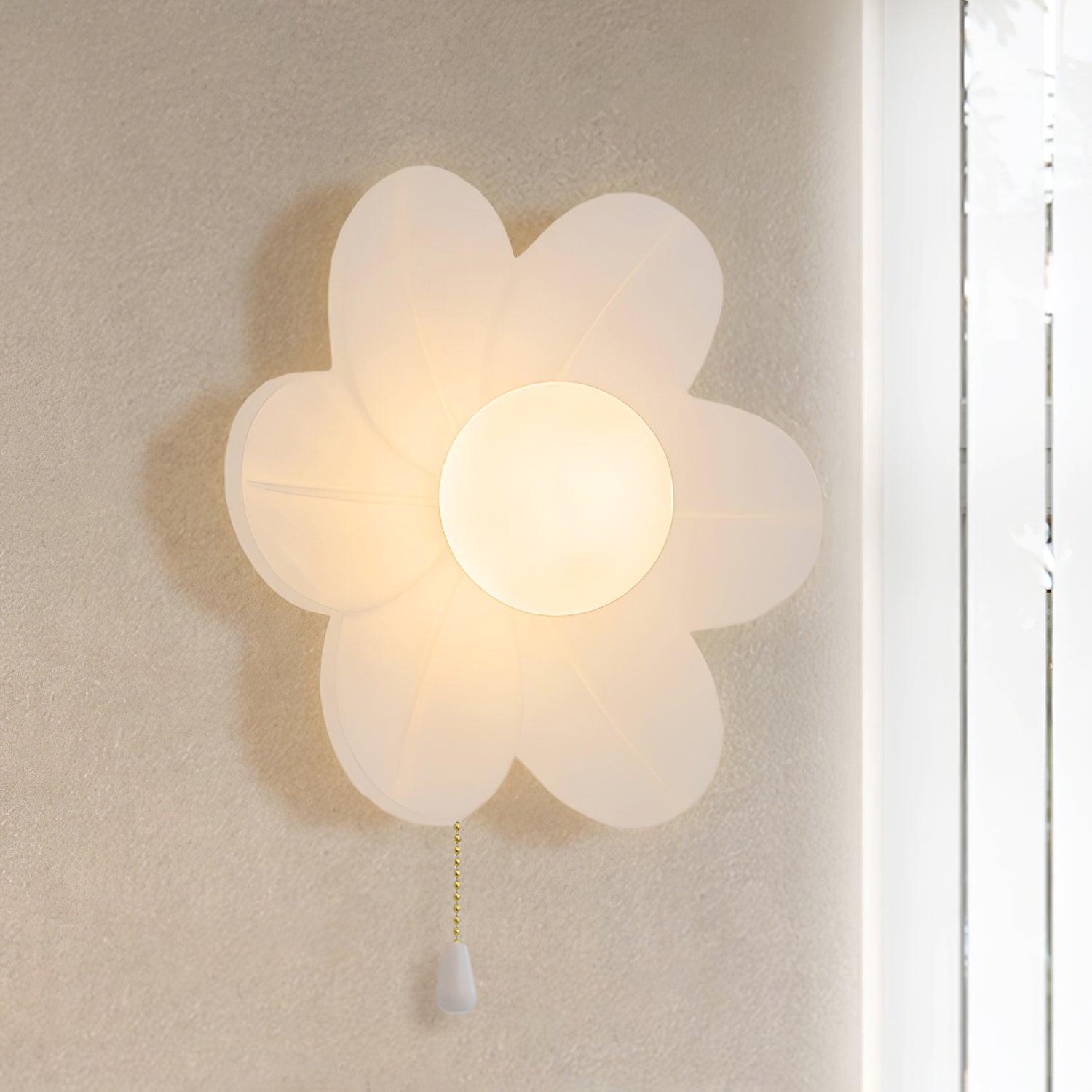 Elegant Floral Wall Sconce Light - Modern LED Flower Wall Lamp for Bedroom, Living Room & Nursery Decor - Perfect for Home, Office, and Wedding Decoration