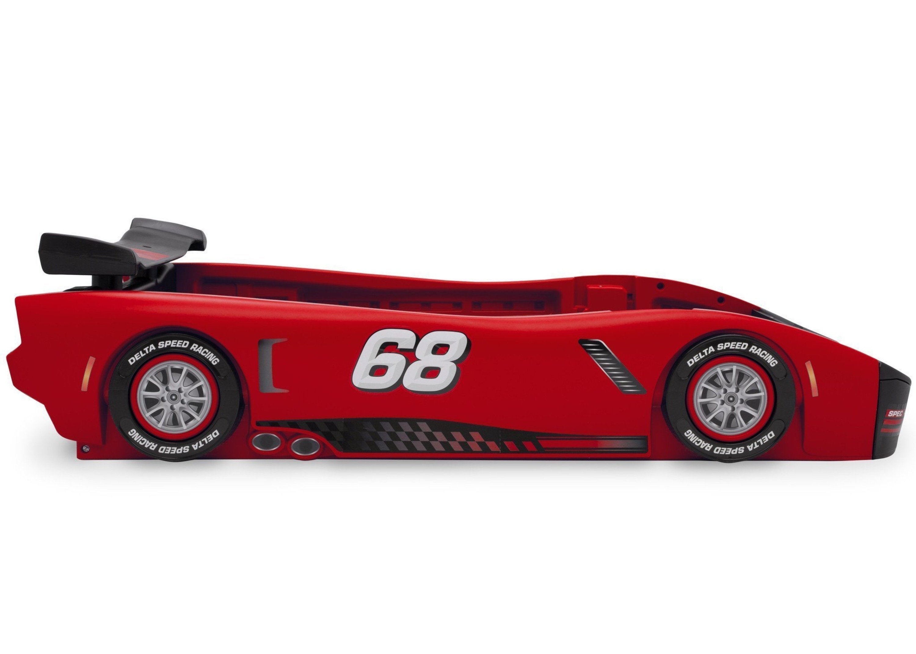 Turbo Race Car Twin Bed for Kids - High-Speed Design Themed Bedroom Furniture for Boys & Girls - Perfect for Racing Enthusiasts' Bedrooms and Playrooms
