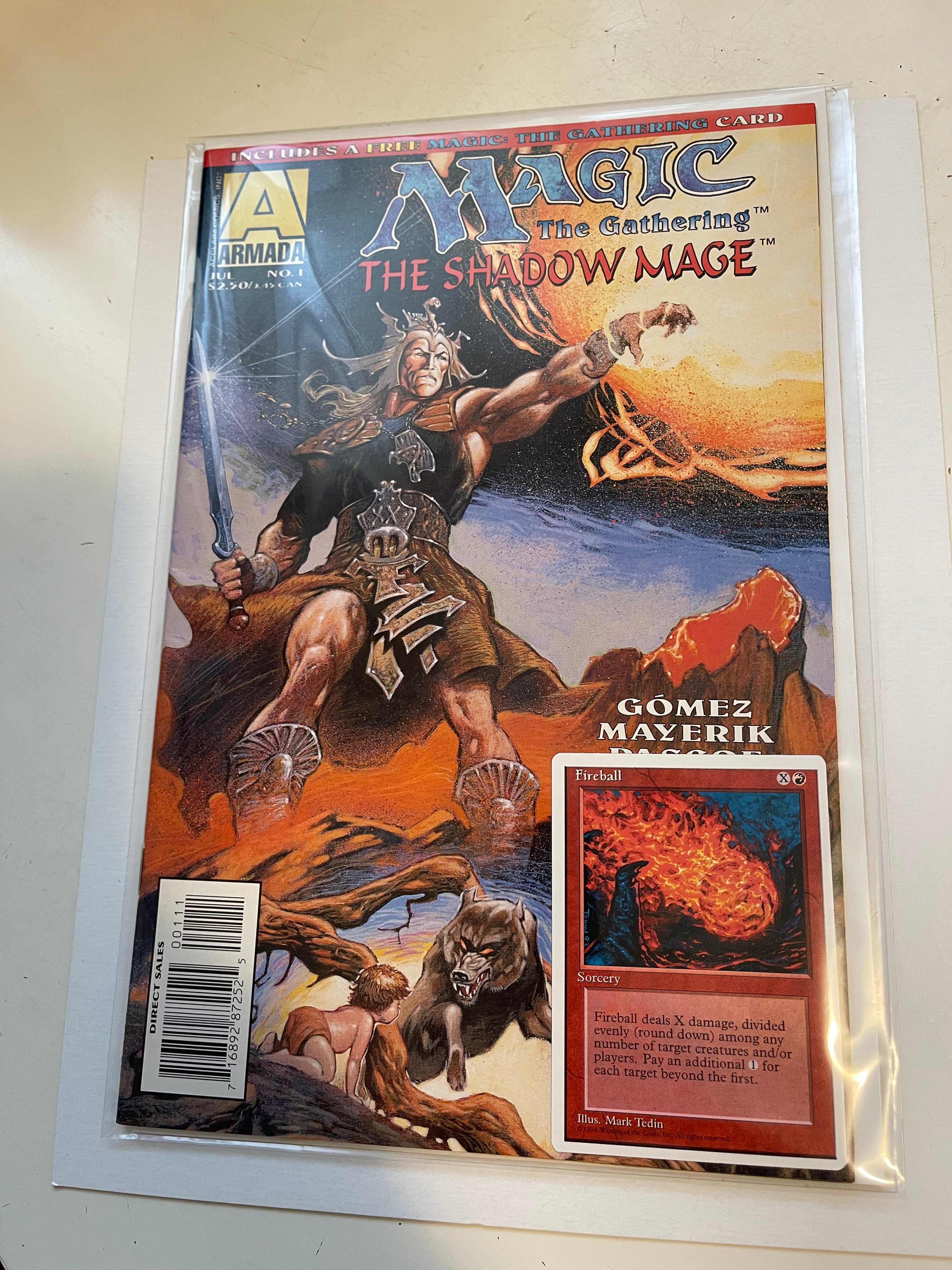 Magic The Shadow Mage #1 Comic Book with Exclusive Card - Collectible Trading Card Game for MTG Fans & Fantasy Lovers