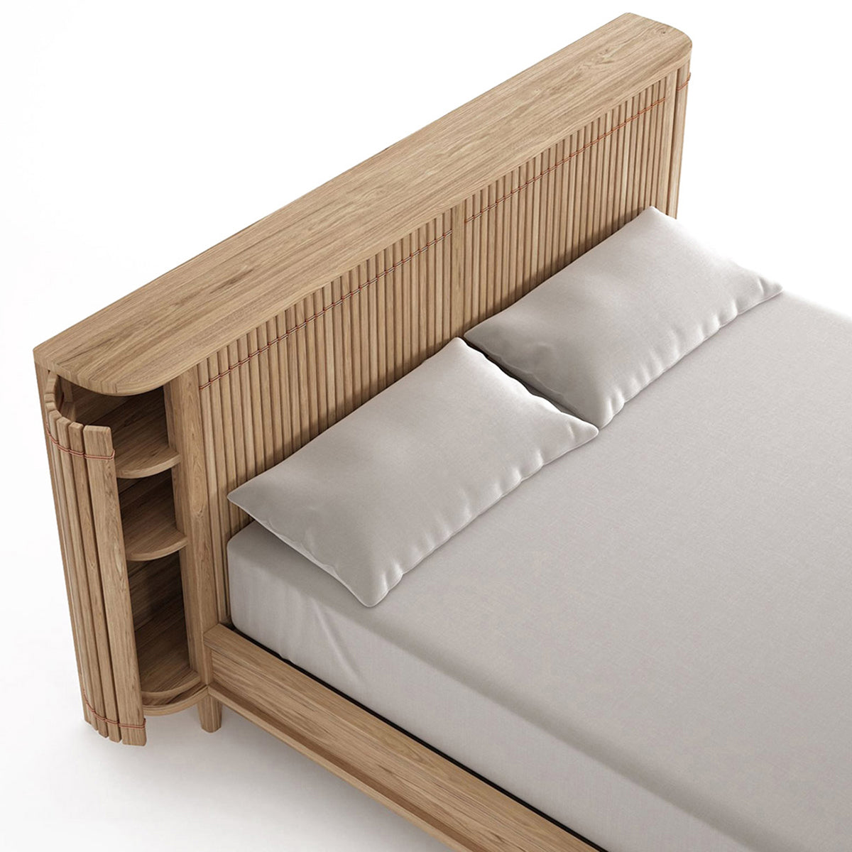 Karpenter Copper Bed Frame - Heavy Duty Metal Platform Bed with Wooden Slats - Perfect for Modern Bedrooms & Guest Rooms