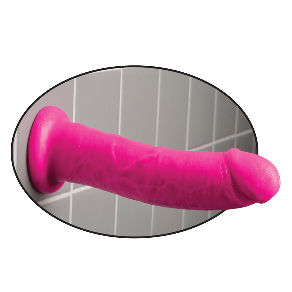 Dillio 8 Inch Realistic Dildo with Strong Suction Cup - Waterproof & Body-Safe Silicone Adult Toy for Solo Play, Couples, and BDSM Scenes