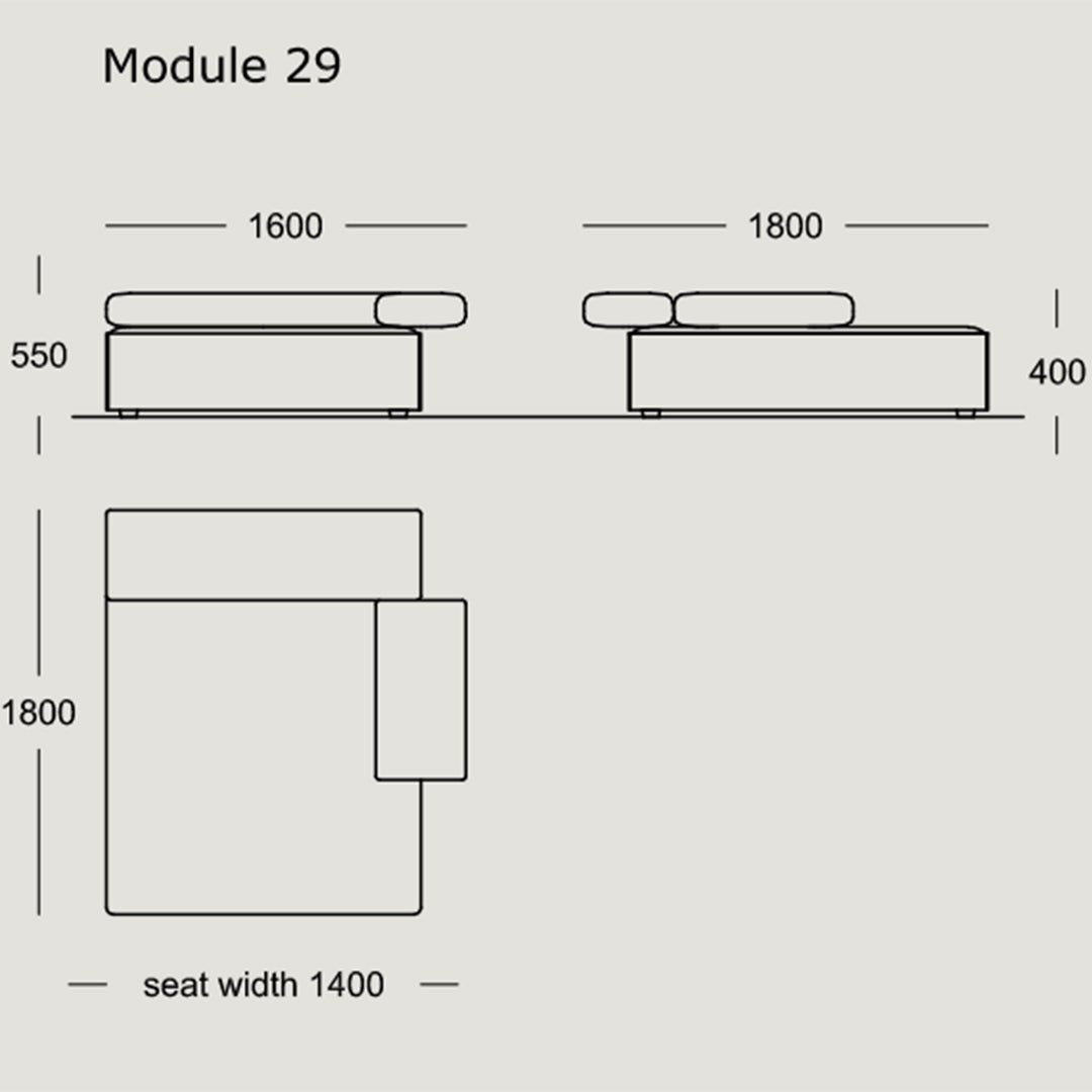 Modular Cinder Block Sofa Set - 24